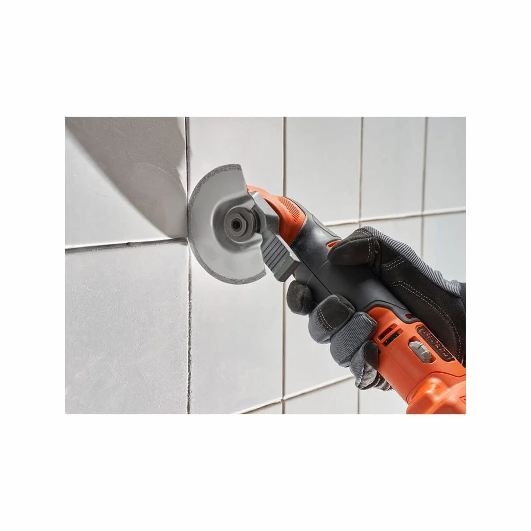 Black+Decker Bezprzewodowe narzędzie wielofunkcyjne oscylacyjne 18 V - piłowanie, szlifowanie, skrobanie i szlifowanie - w zestawie z akumulatorem 2 Ah, ładowarką i 20 akcesoriami w pudełku