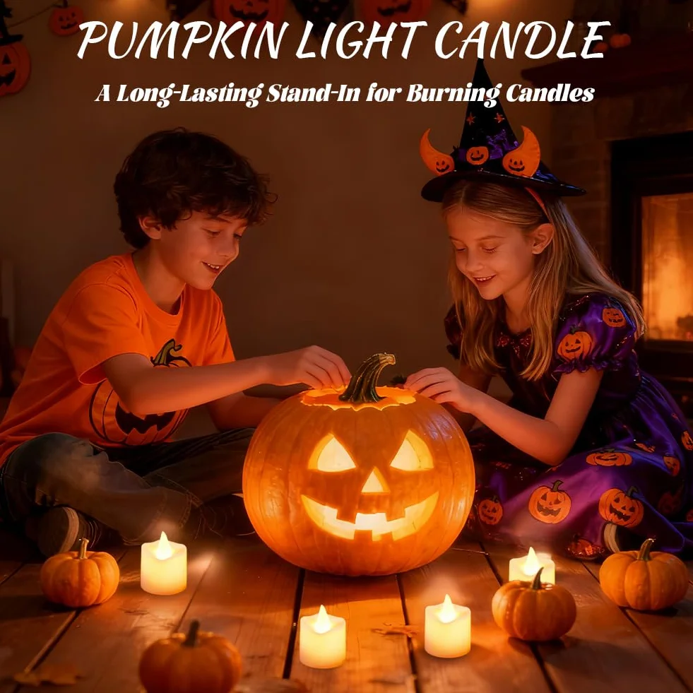 flintronic 24 szt. Świeczki LED Tea Light, zasilane bateryjnie, bezpłomieniowe świeczki Tea Light, realistyczne i jasne elektryczne sztuczne świeczki na urodziny, Walentynki, Boże Narodzenie