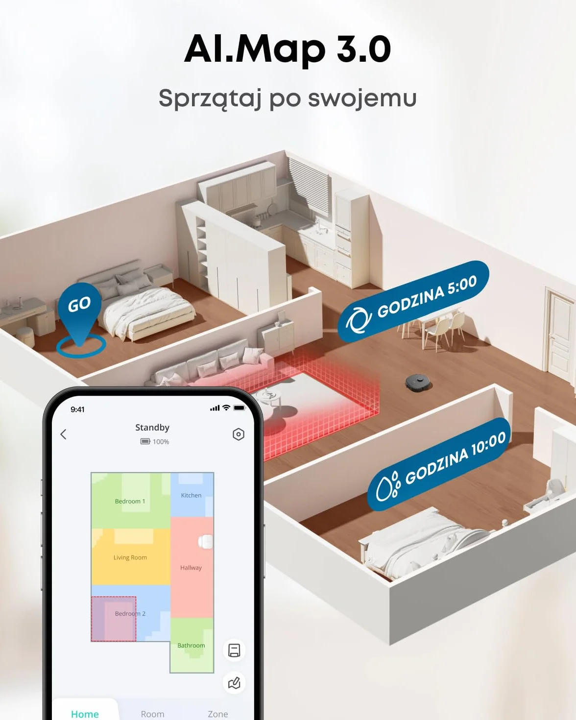 Robot odkurzający eufy X10 Pro Omni z systemem MopMaster 2.0 (8000 Pa), technologią inteligentnej nawigacji iPath, automatycznie opróżniającym się zbiornikiem na kurz o pojemności 2,5 l (Czarny)