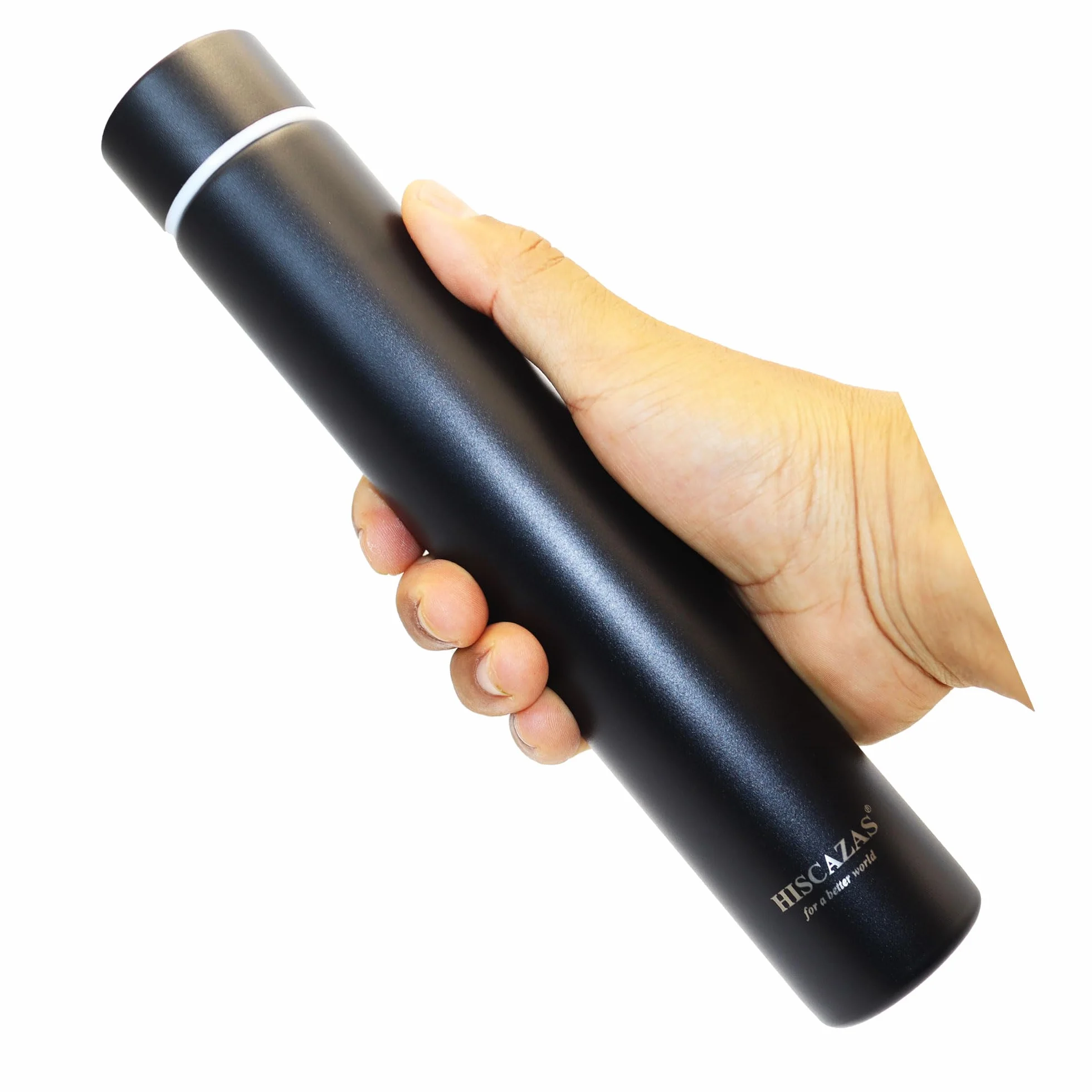 Termos 250 ml, stal nierdzewna 304 – smukły termos, czarny, matowy, z podwójnymi ściankami, szczelny, kubek podróżny do kawy, herbaty, biura, samochodu, torebki