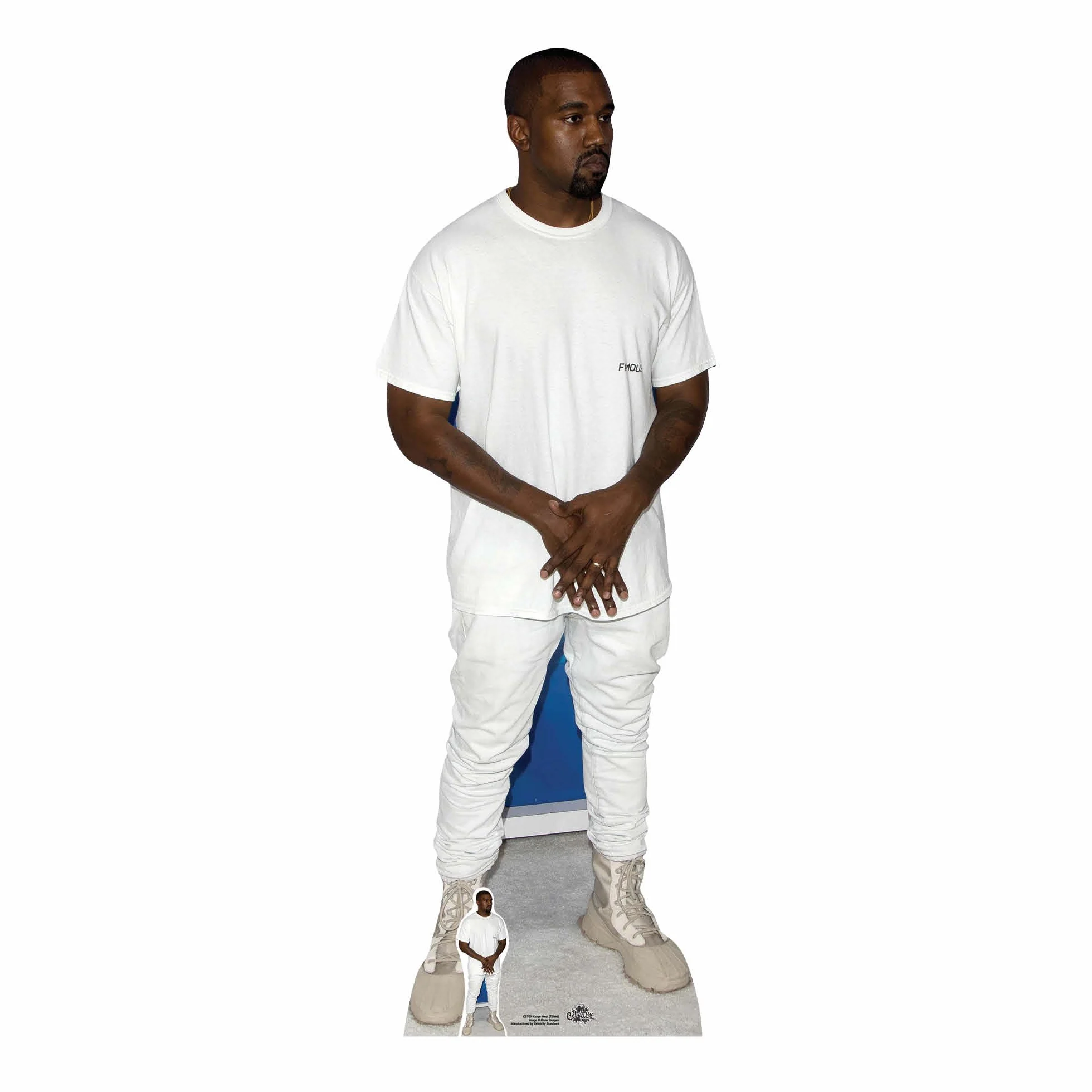 Star Cutouts Ltd Kanye West T-Shirt Lifesize Cutout-166 cm, karton, wysokość 166 cm
