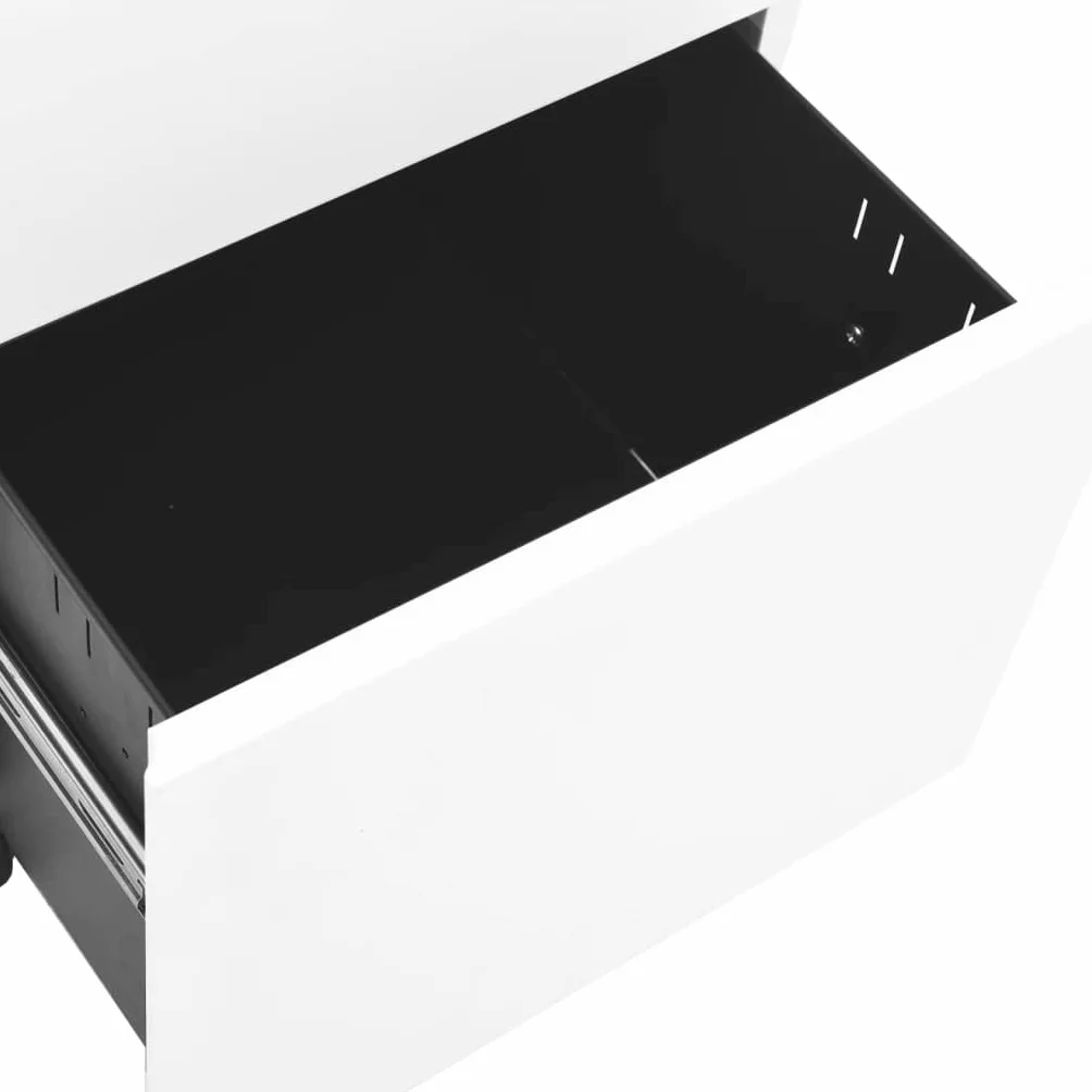 Bussandri Exclusive - Mobilny blok szuflady 39x45x67 cm stal biała