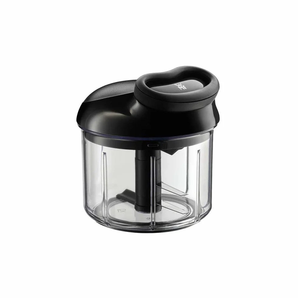 WMF Wielofunkcyjna Krajarka Ręczna z Linką, Krajarka do Warzyw, Czosnku, Orzechów, Ziół, Owoców, Krajalnica do Cebuli, V 900 ml, Tworzywo Sztuczne