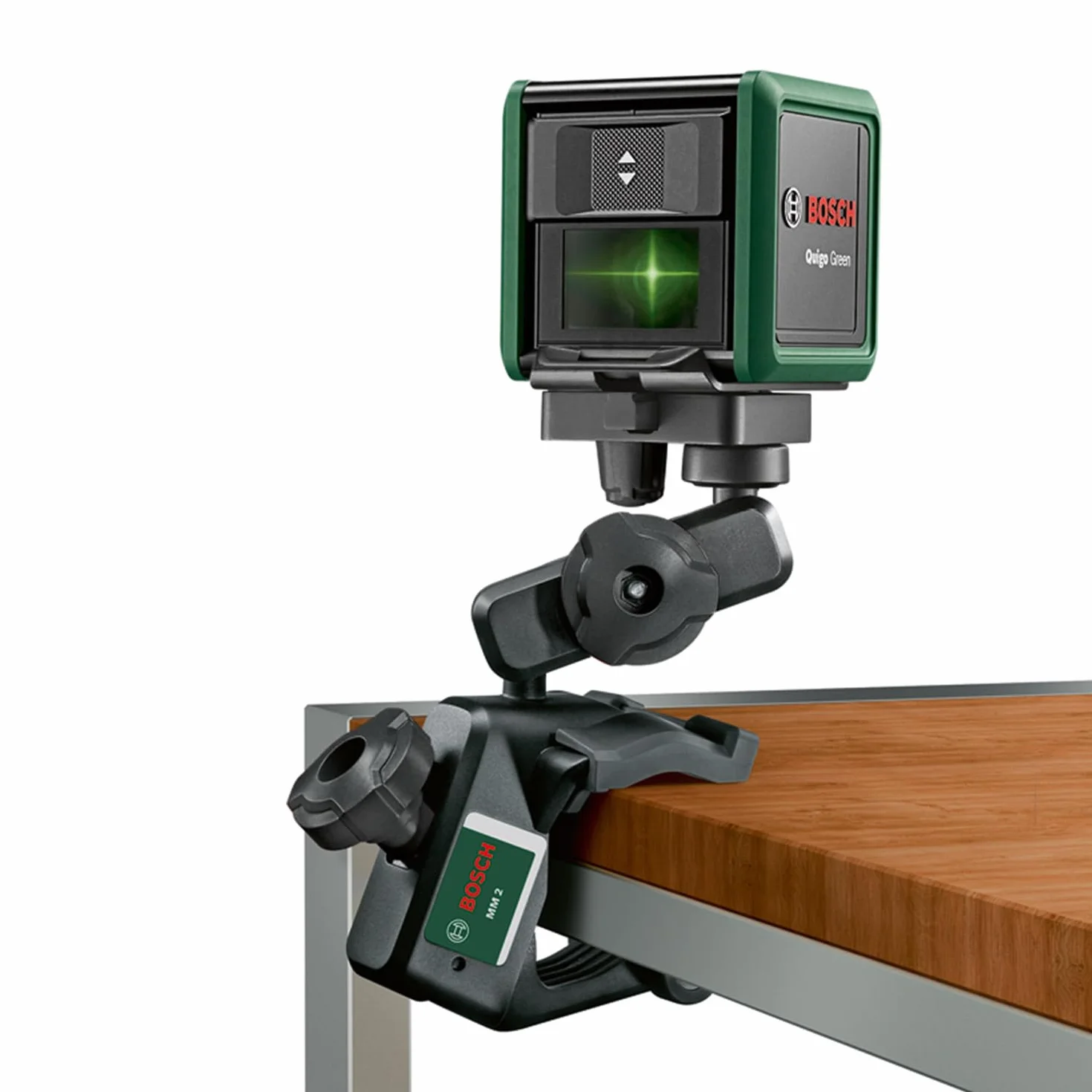 Bosch Uniwersalny uchwyt MM 2 (zakres mocowania 10–60 mm i regulacja wysokości w zakresie 40–95 mm umożliwiają szybkie i elastyczne pozycjonowanie laserów krzyżowych, opakowanie kartonowe)