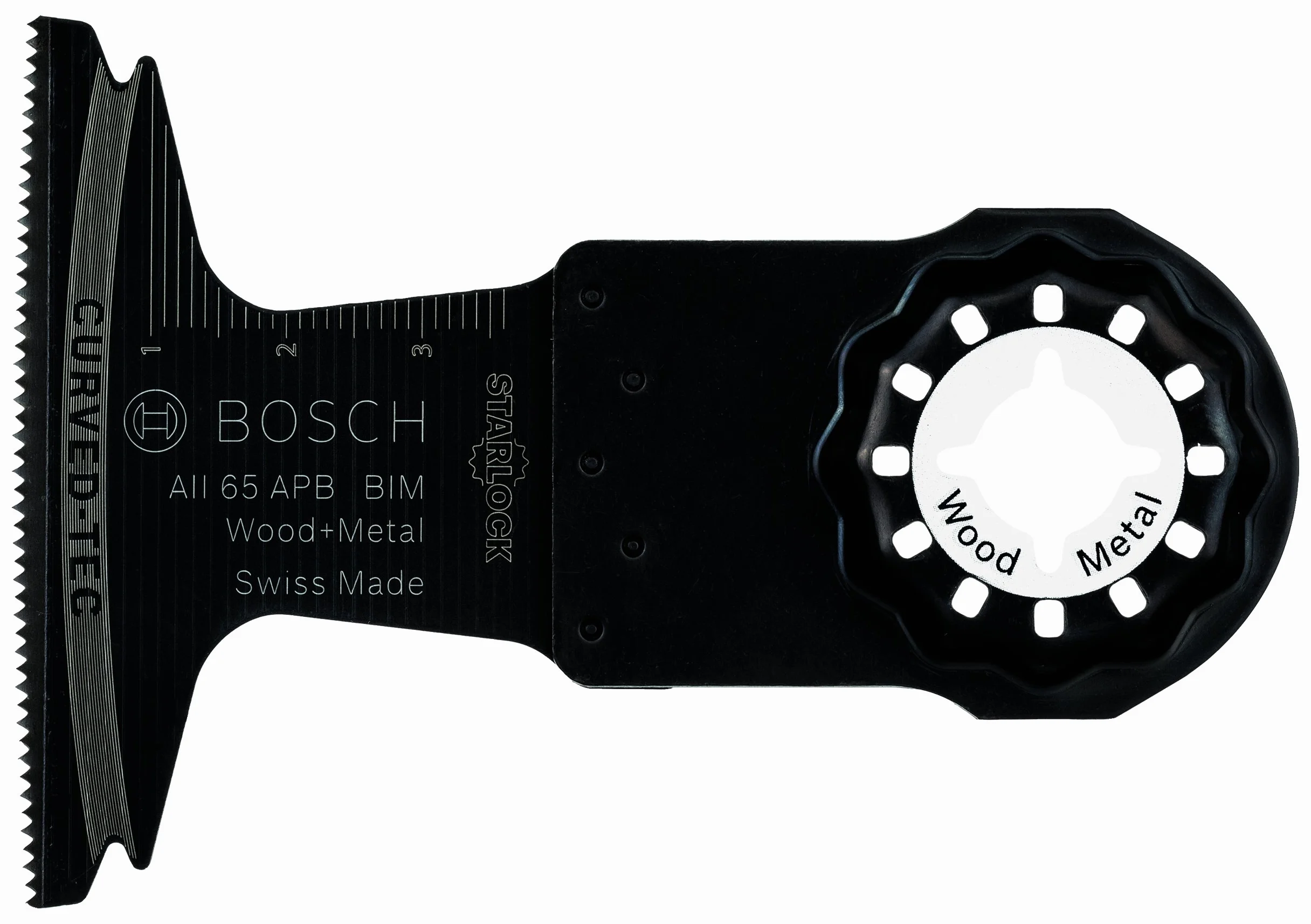Bosch Professional Brzeszczot BIM do cięcia wgłębnego AII 65 APB (do drewna i metalu, 40 x 65 mm, akcesoria narzędzie wielofunkcyjne)