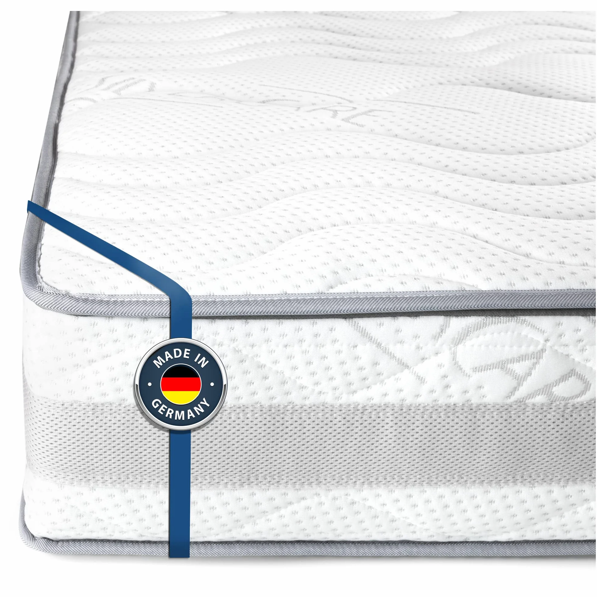 BMM Materac 160 x 200 cm, komfortowy, 23 H3, twardy materac z zimnej pianki, certyfikat Öko-Tex, ergonomiczny, 7-strefowy materac, wysokość 23 cm, komfort 23 / materac wyprodukowany w Niemczech