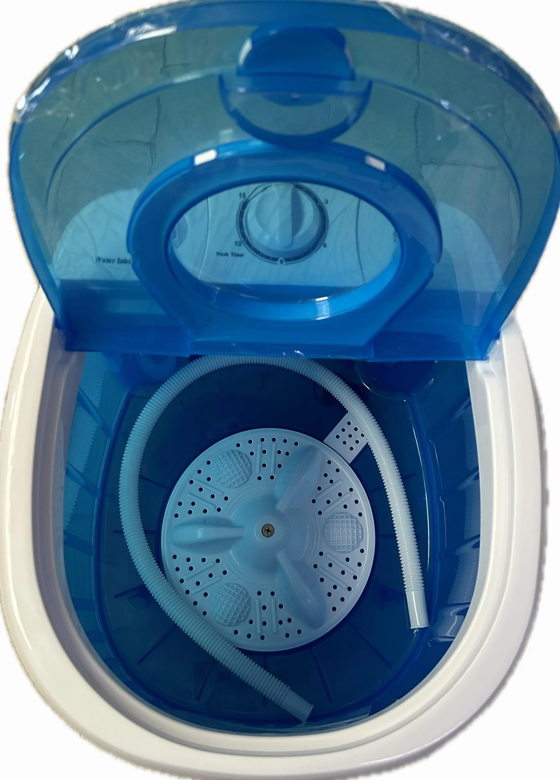 DCG Eltronic ML5950 pralka przenośna, niebieska, biała, górna, 2 kg, 130 W, 36,5 cm