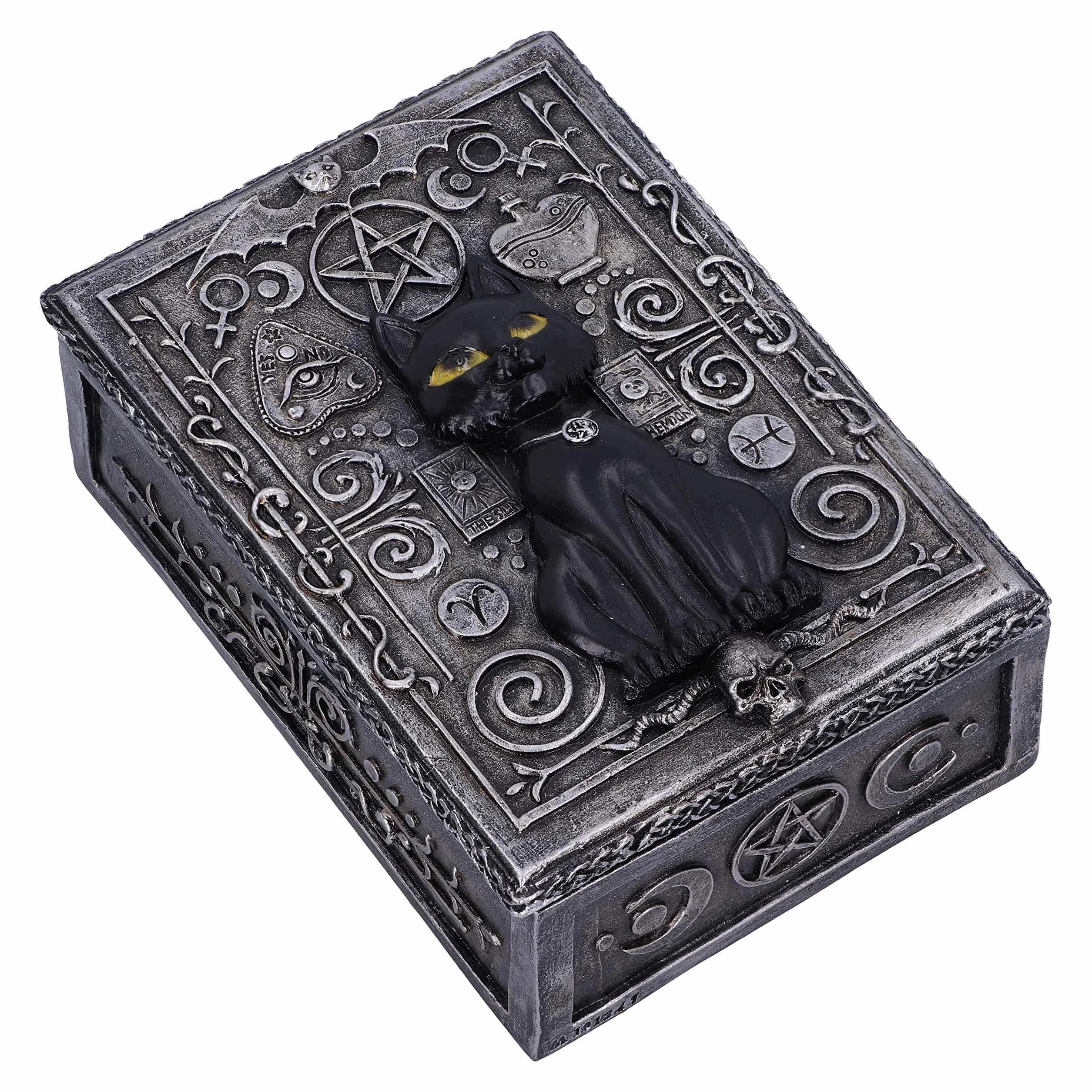 Nemesis Now Familiar Spell Black Cat Sigil pudełko na drobiazgi 13,7 cm
