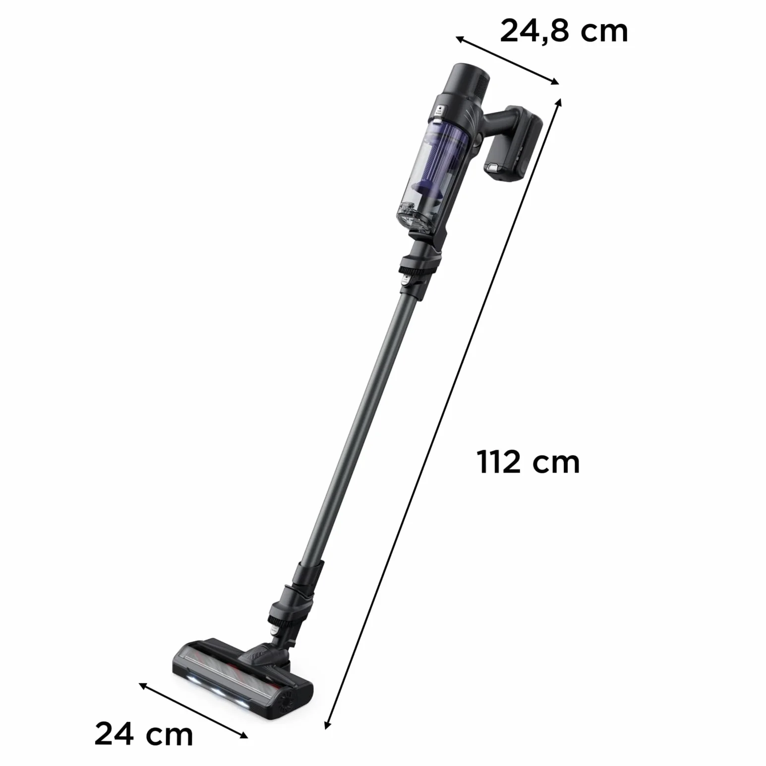 Rowenta RH6A33 X-PERT 7.60 Bezprzewodowy odkurzacz pionowy 140 W, podświetlacz LED, czyszczenie wszystkich powierzchni, szczotka do sof, ultralekki, długi czas pracy,