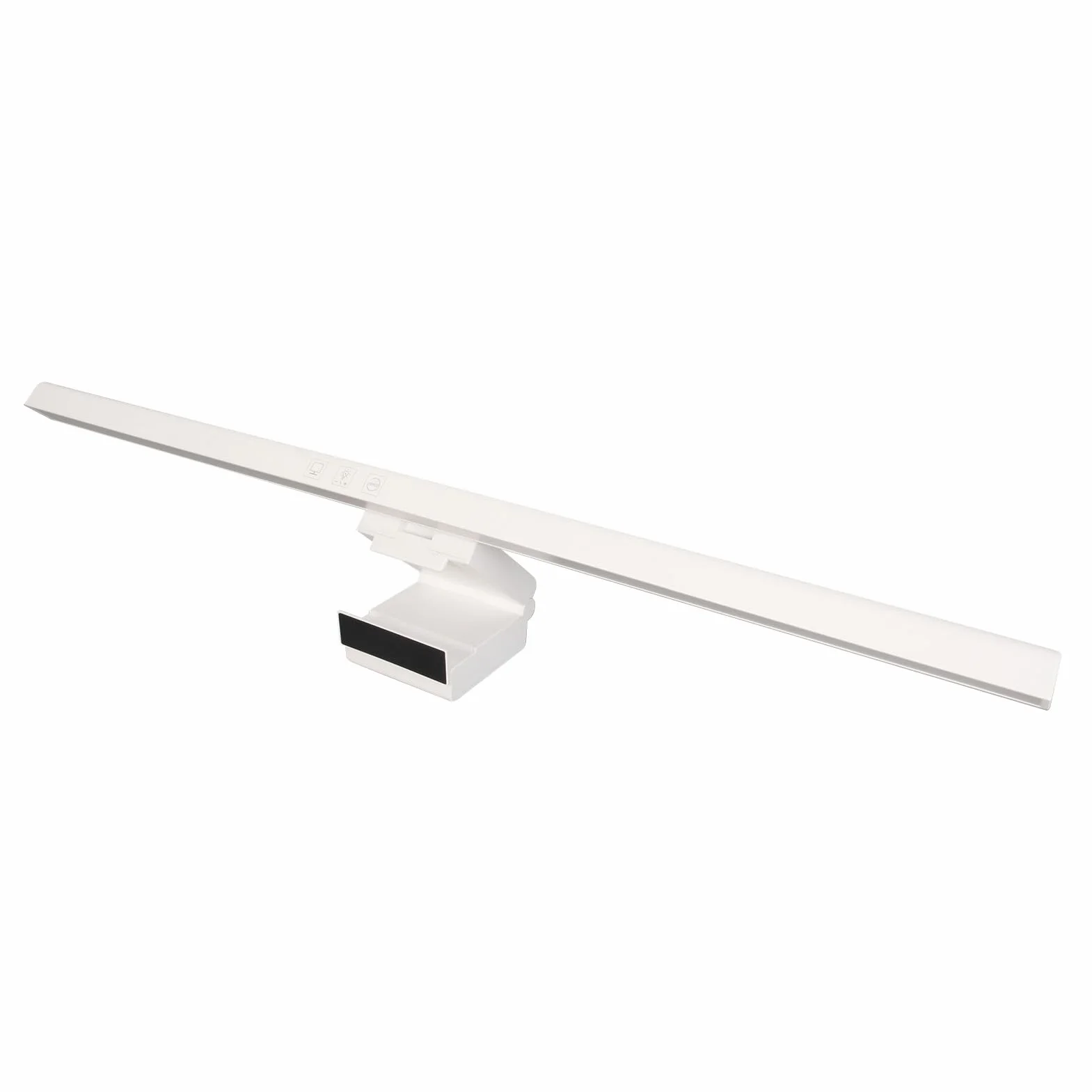 Ejoyous Lampa PC Bar 50 cm, oświetlenie LED do laptopa, lampa monitora, bezprzewodowa, PC, lampa do komputera, lampa na ekran, klips, regulowana jasność i temperatura barwowa, antyniebieska (biała)