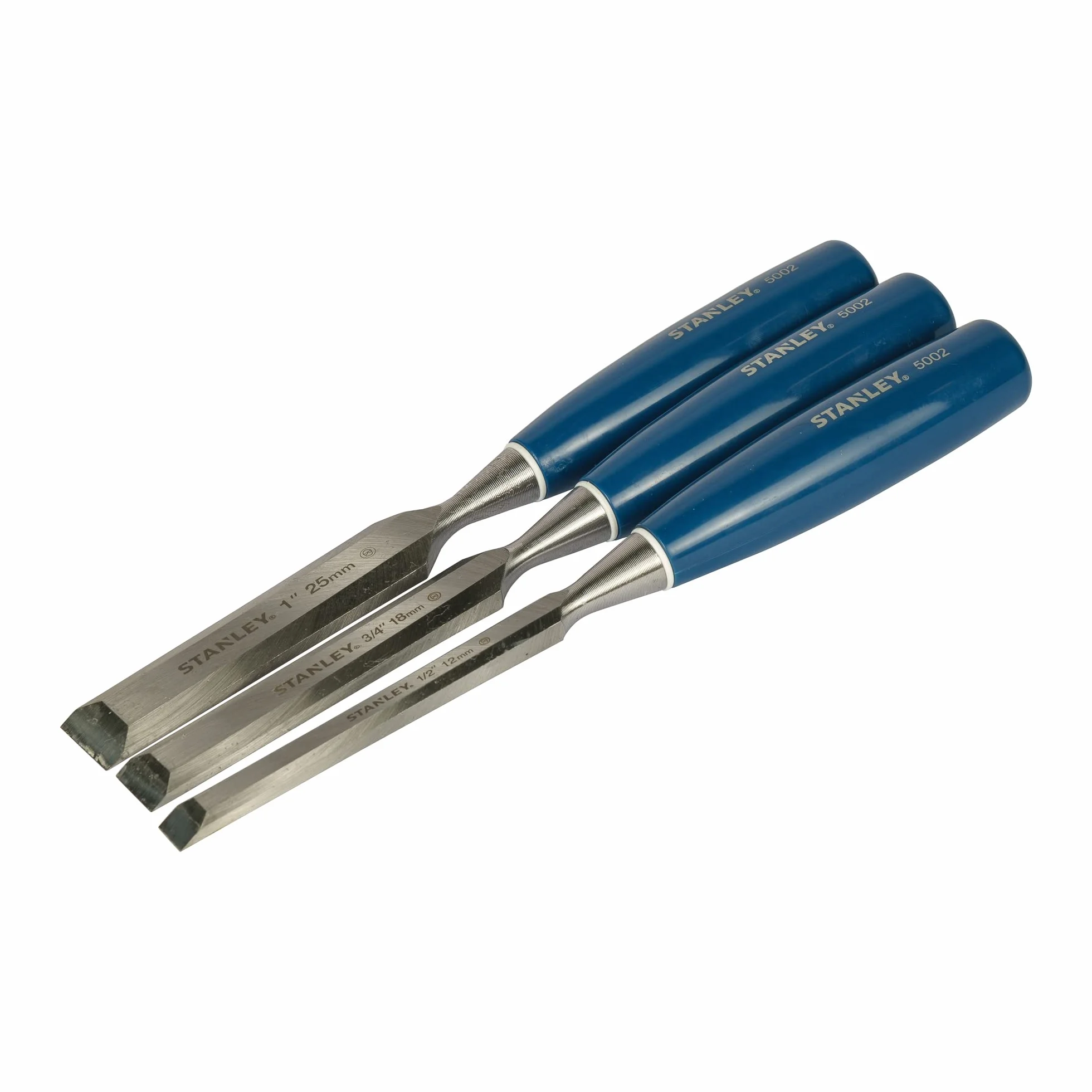 STANLEY 5002 Bevel Edge Chisel Set of 3