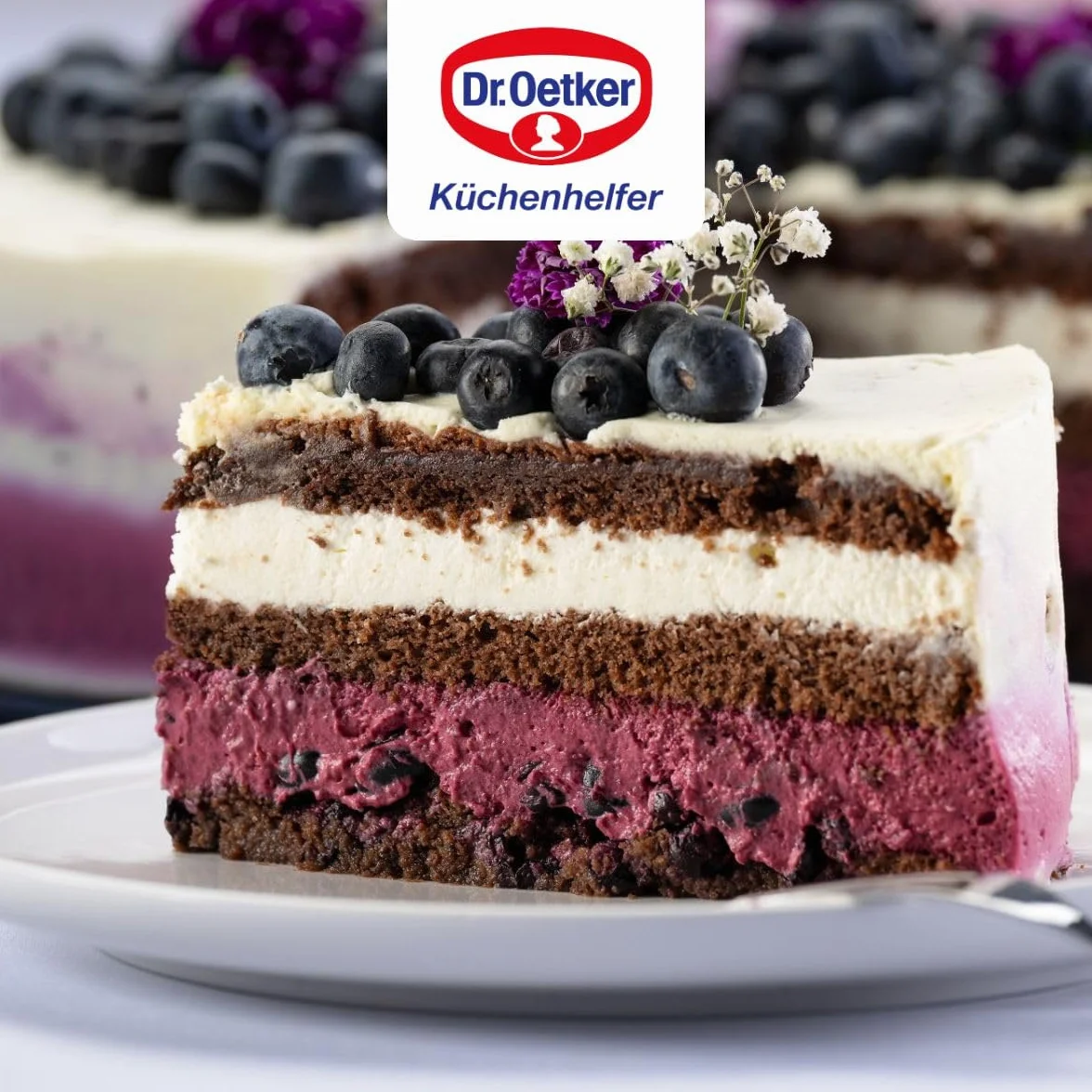 Dr. Oetker Forma do Pieczenia Płaska Niebieska Ø 28 cm