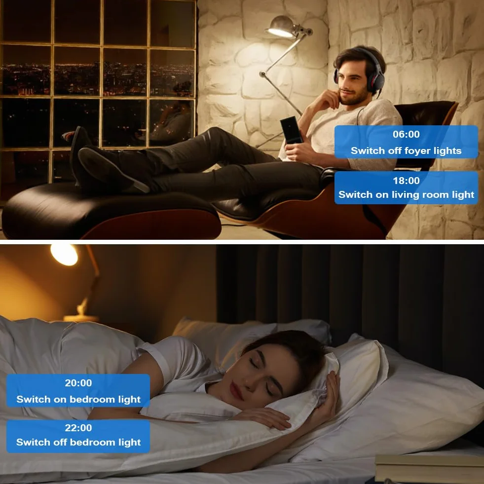 Ainiv Inteligentny włącznik światła WiFi, 2,4 GHz, obsługa Alexa Google Home, aplikacja Tuya, sterowanie głosem, szkło hartowane, dotykowa rama, przełącznik ścienny, podtynkowy, czarny