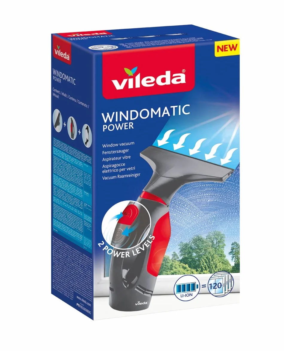 Vileda elektryczna myjka do okien Windomatic Power - okna i szyby bez smug