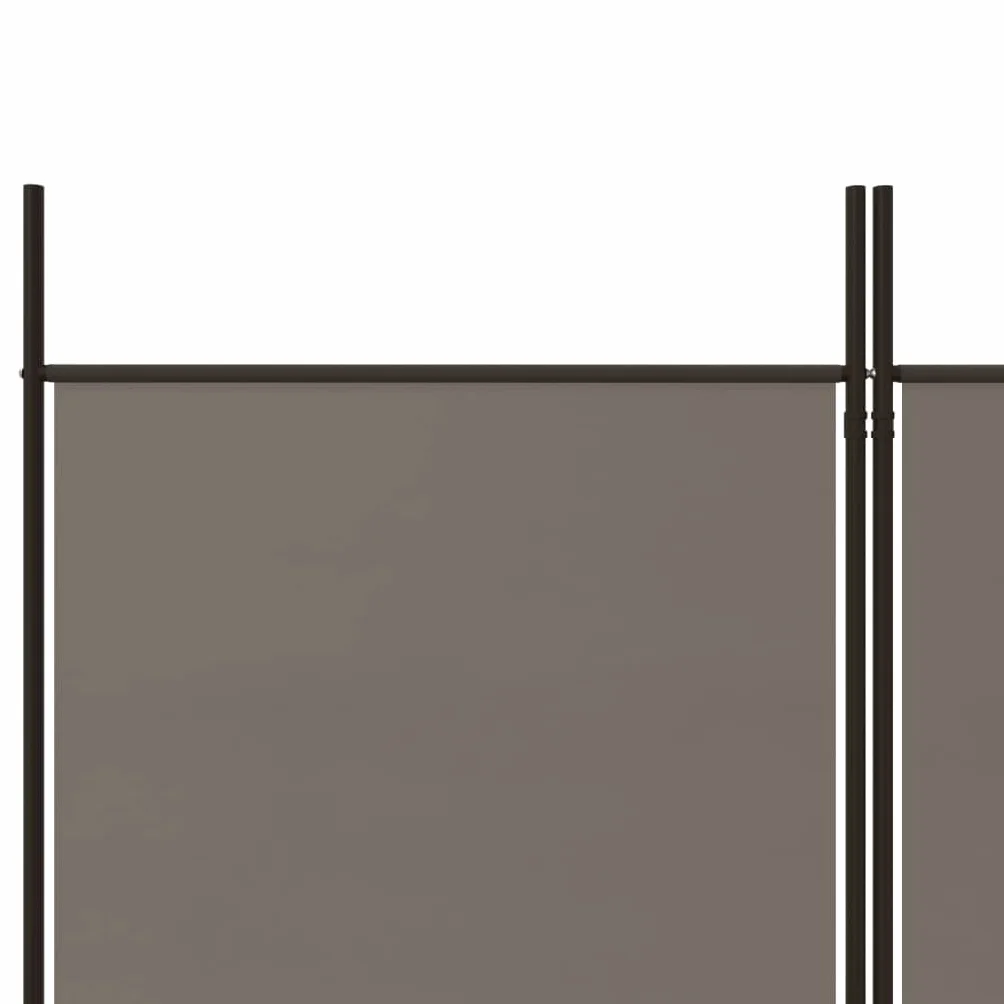 vidaXL Parawan 5-panelowy, antracytowy, 250x200 cm, tkanina, parawan pokojowy, przegroda, przegroda pokojowa, parawany pokojowe, przegrody