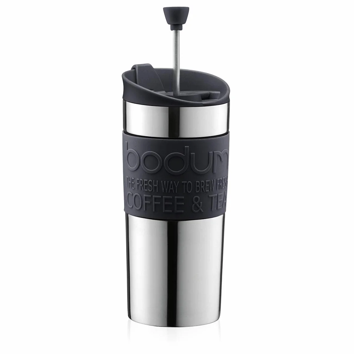 Bodum TRAVEL PRESS Zaparzacz do kawy, French Press System, podwójne ścianki, 0,35 l, czarny