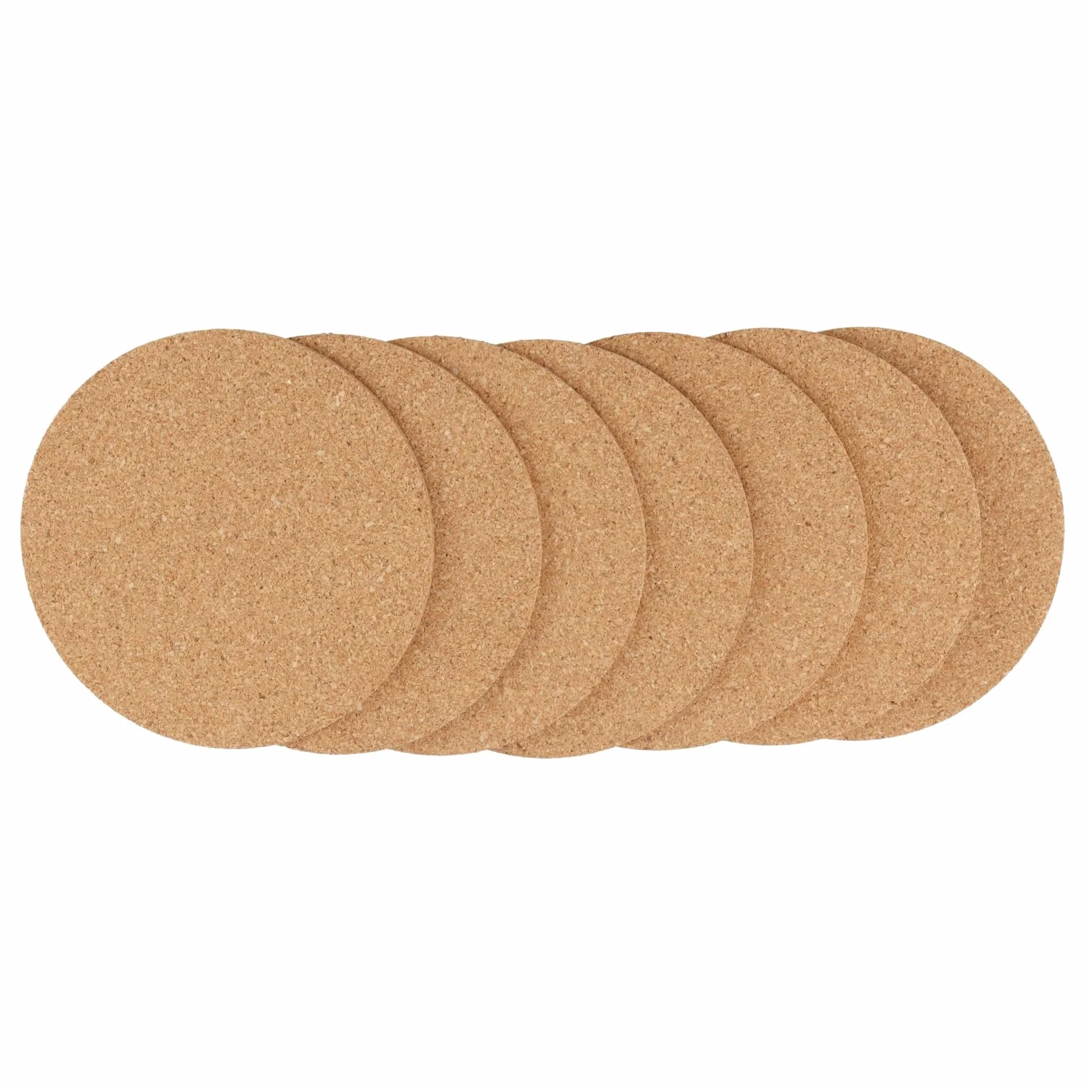 50 sztuk okrągłych podstawek korkowych, 10 cm, dm, 3 mm, z drewna, korka, chłonne podkładki pod szkło, do domu, biura, baru, restauracji, 50 sztuk
