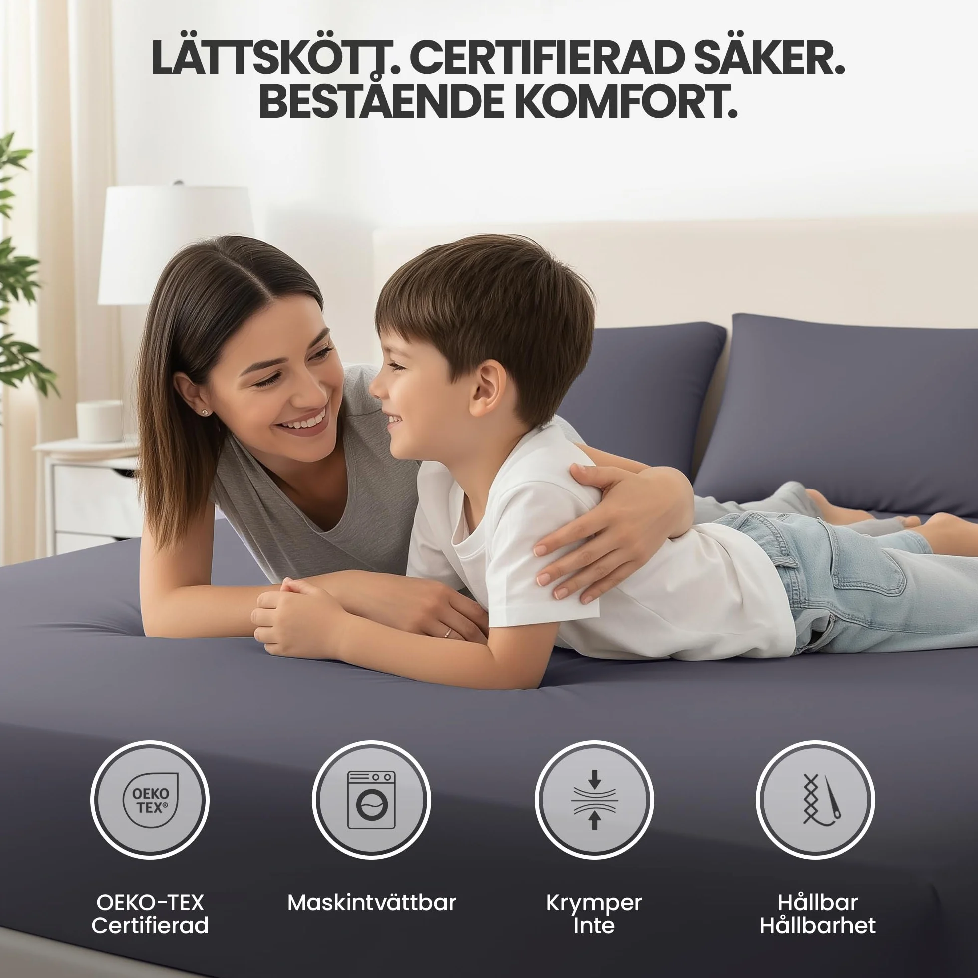 Utopia Bedding - Zestaw 2 prześcieradeł z gumką 140 x 200 cm - Szary - Certyfikat Oeko-Tex - szczotkowane prześcieradło z gumką z mikrofibry - kieszeń 35 cm głębokości