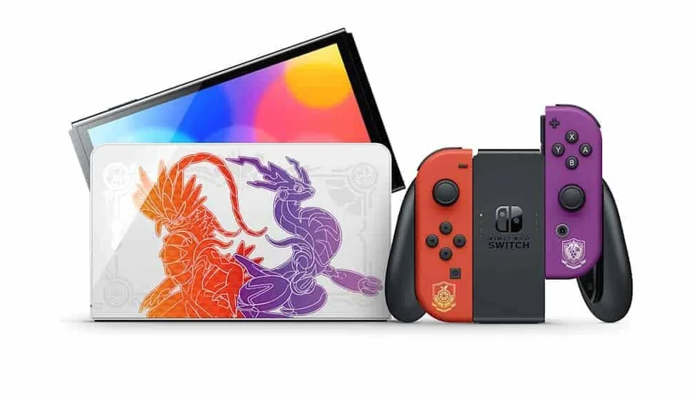 Nintendo Switch OLED Model Pokémon Scarlet & Violet Edition console de jeux portables 17,8 cm (7") 64 Go Écran tactile