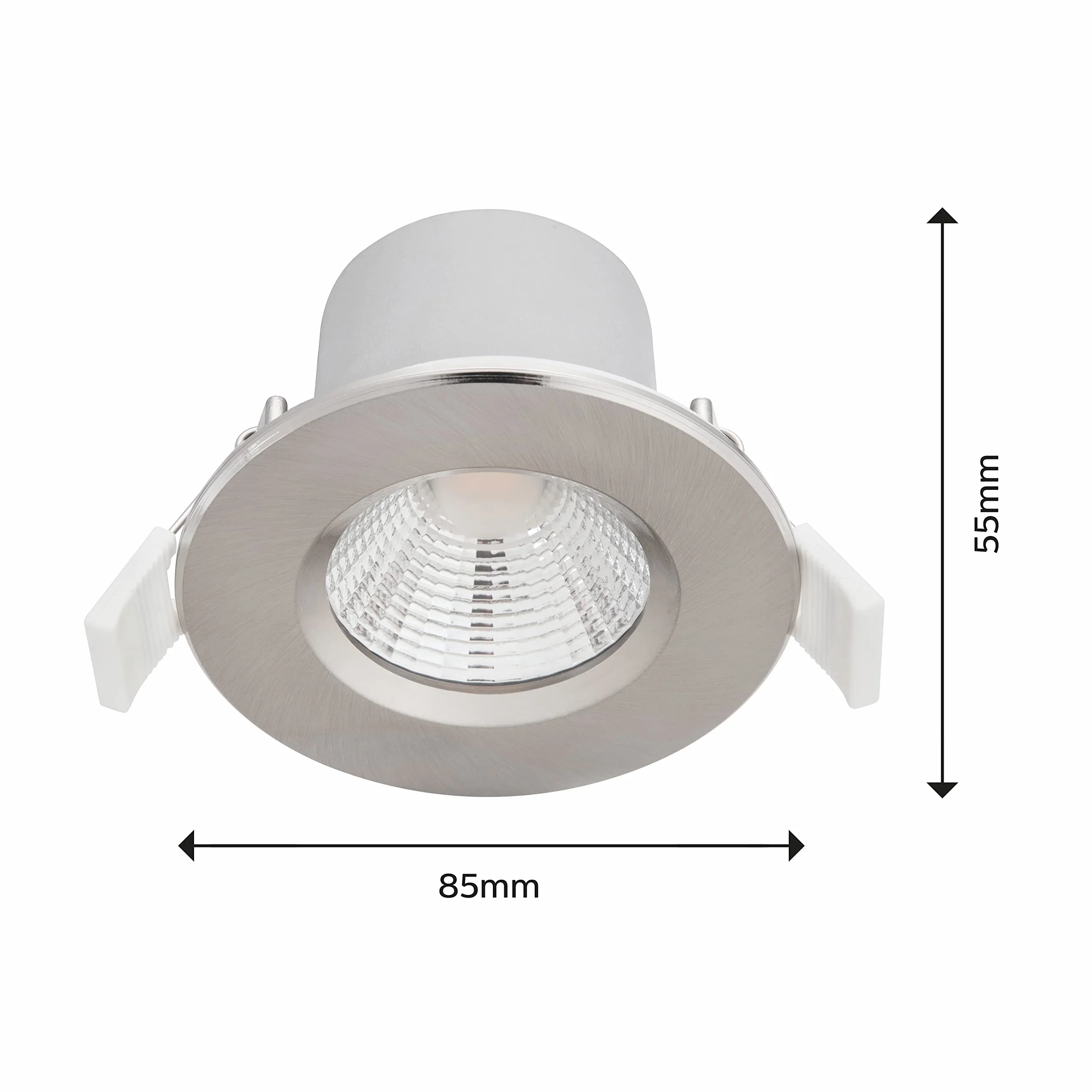 Philips Reflektor LED do nurkowania łazienkowy 2700 K 5,5 W IP65 [ciepła biel - srebrny] do oświetlenia wilgotnych pomieszczeń, łazienki i kuchni