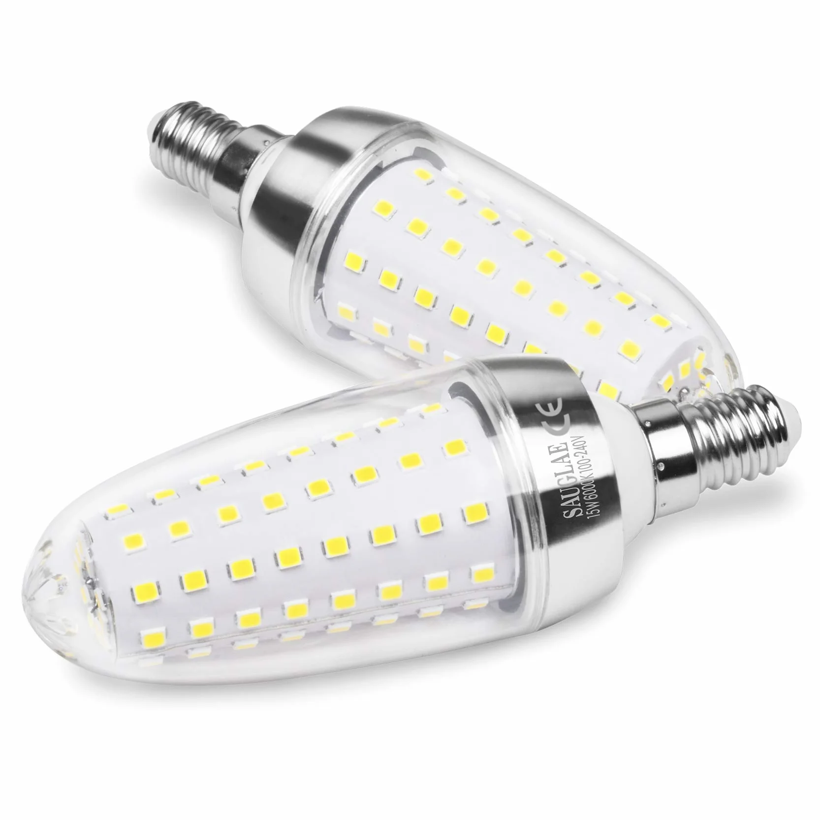 Żarówka LED, 15 W, odpowiednik żarówki 120 W, zimna biel (6000 K), 1700 lm, gwint Edisona: E14 (mały gwint), 3 sztuki