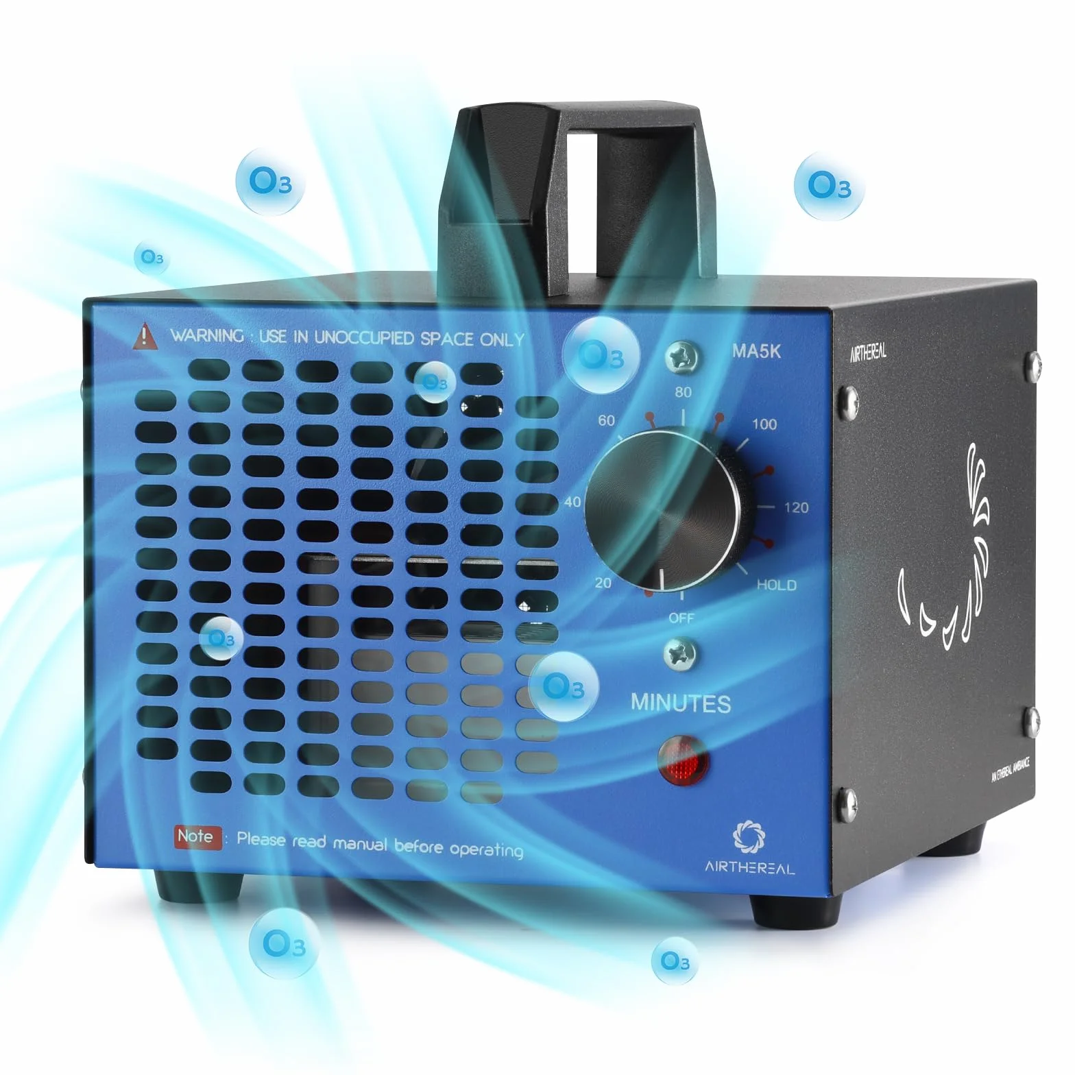 Airthereal MA5K generator ozonu, niebieski