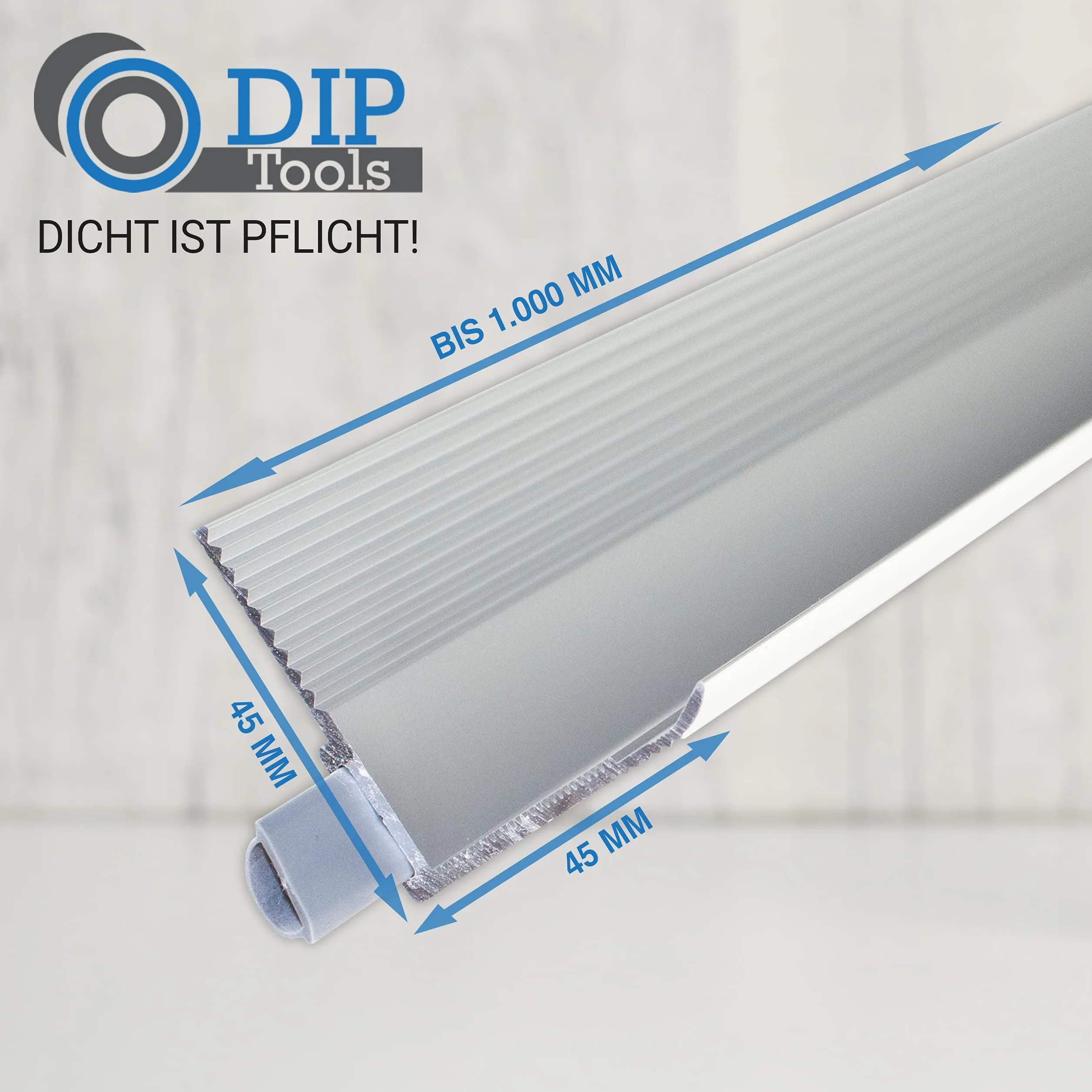 Wysokiej jakości aluminiowy próg kątowy – uszczelka do drzwi samoprzylepna – stoper do drzwi 100 cm – stoper przeciągów