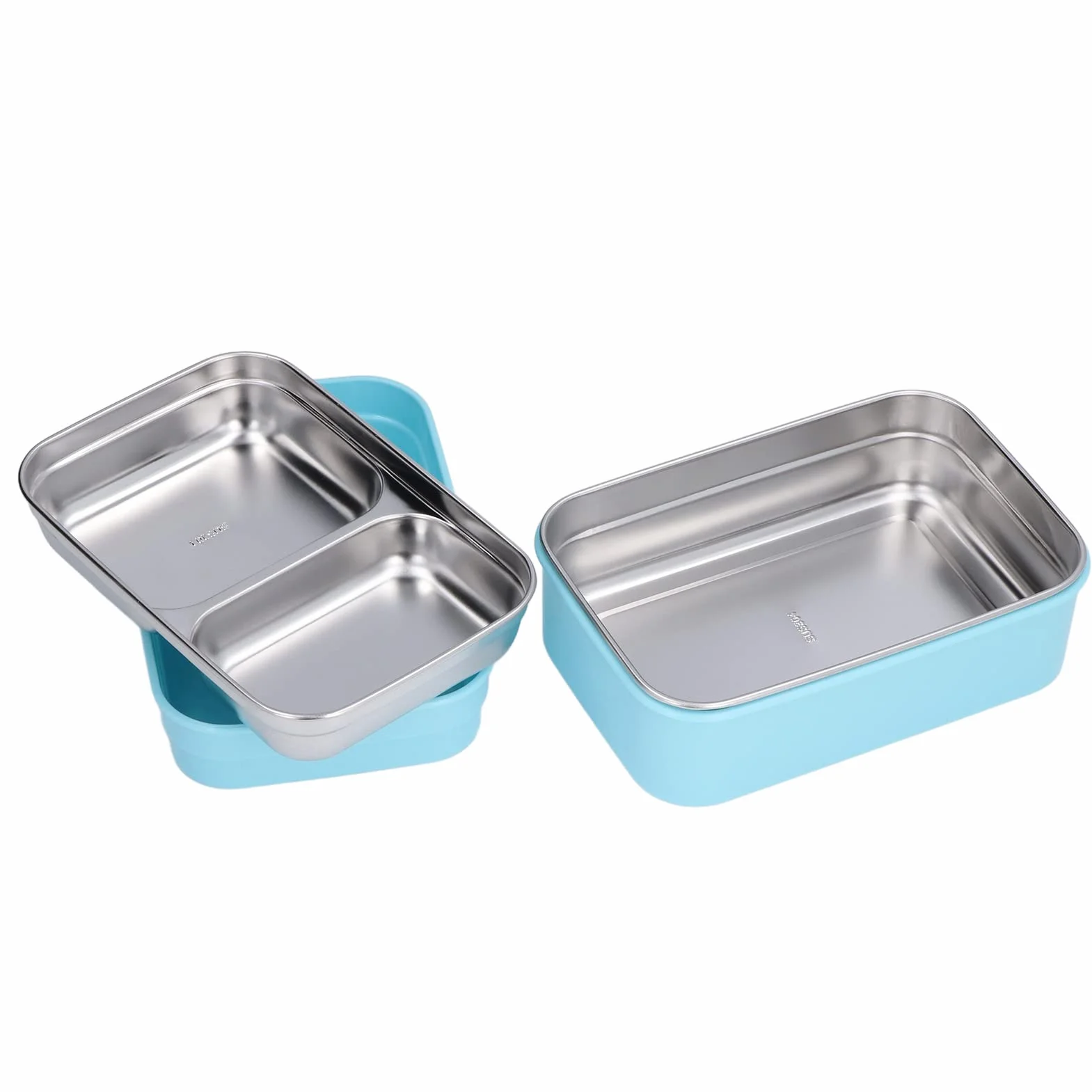 Pudełko na Lunch ze Stali Nierdzewnej 304 Szczelne Bento Dwuwarstwowe Utrzymujące Ciepło