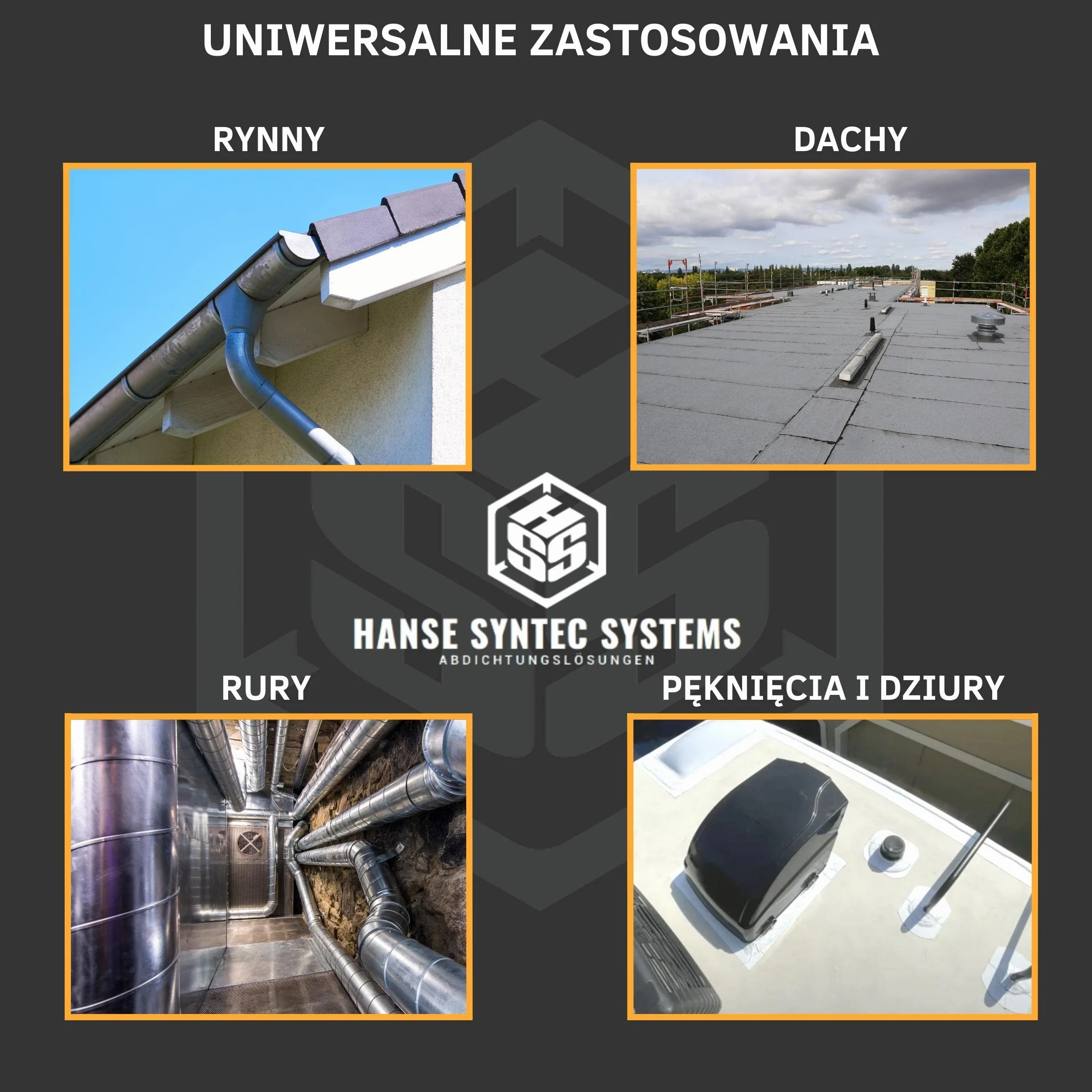 Taśma naprawcza do dachów | Technologia MicroSealant | skuteczna, trwała i uniwersalnie stosowalna | Taśma klejąca z samoprzylepną warstwą (Czarny, 5cm szerokości / 2,5m długości)