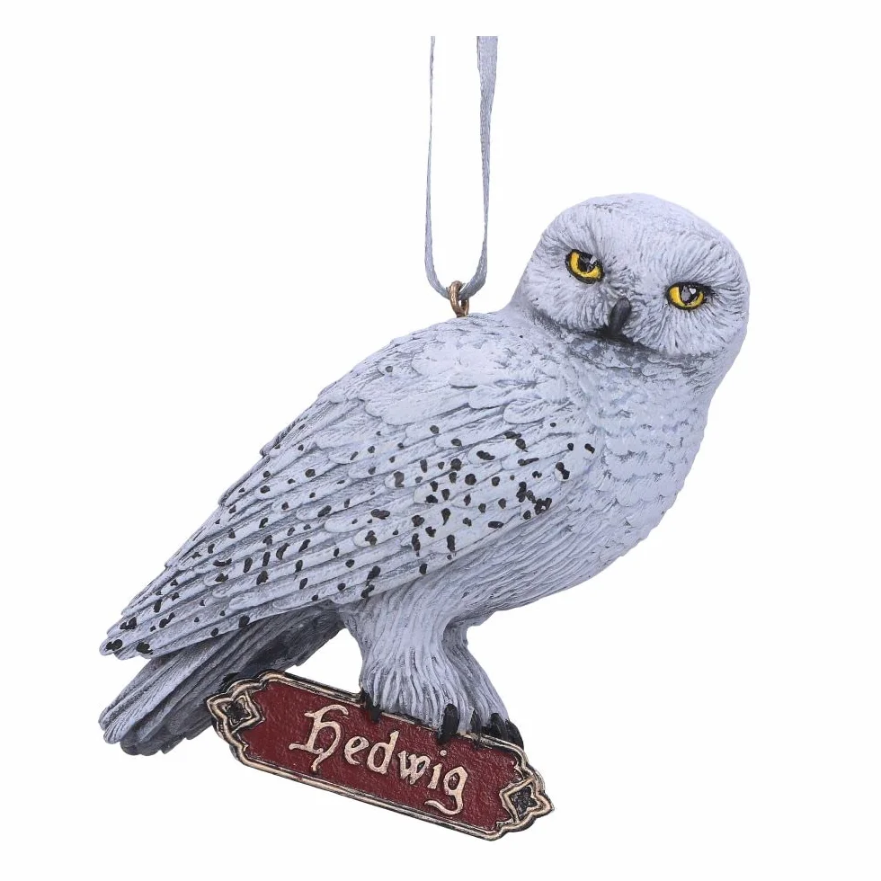 Nemesis Now Harry Potter Hedwig wisząca ozdoba, biała, 9 cm