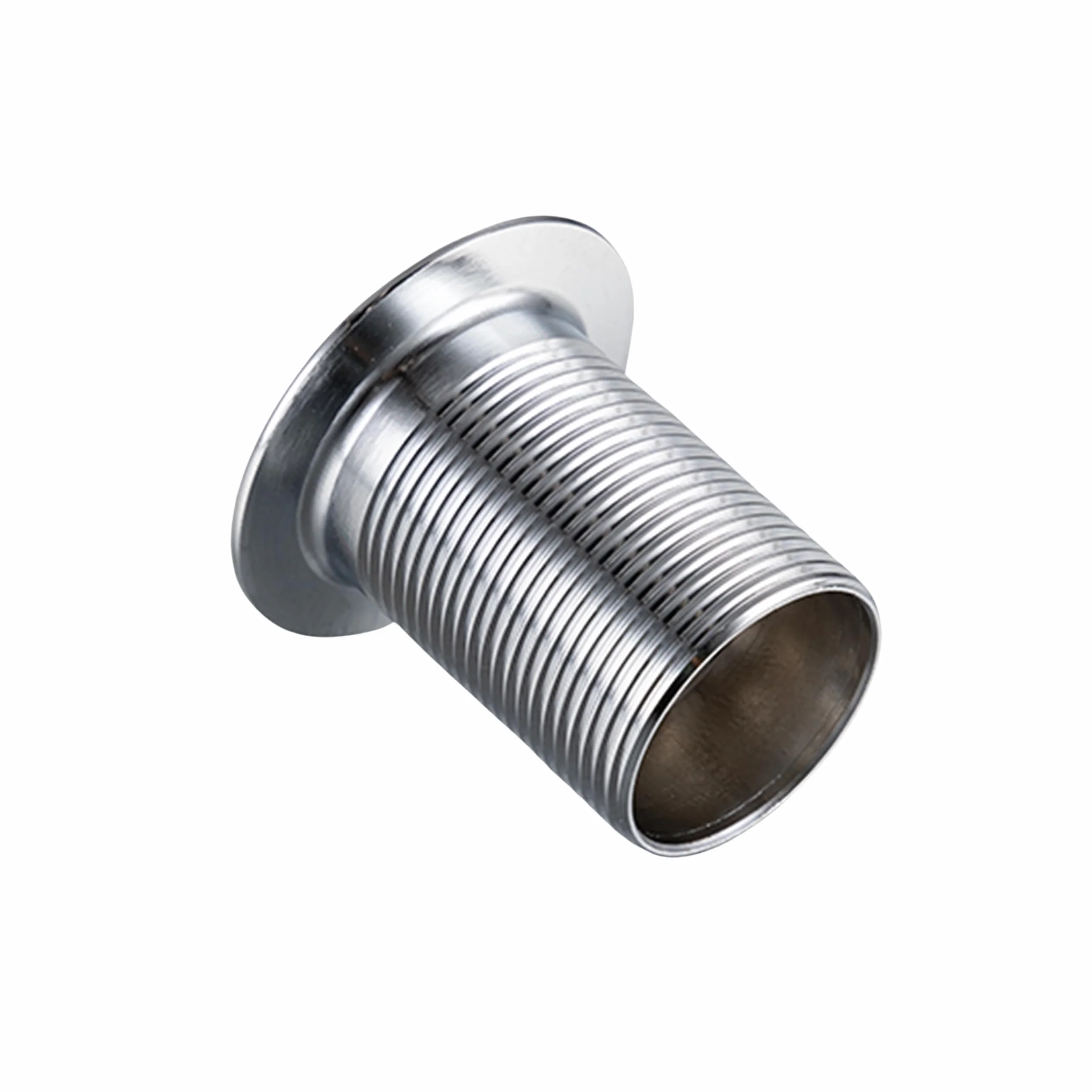 Mosiężny Korek Uniwersalny do Zlewu - Zawór Push-Open 66 mm x G1 1/4 - Korek do Zlewu Push-Open - Korek do Zlewu bez Przelewu - 4 Uszczelki, Klik C - Chrom