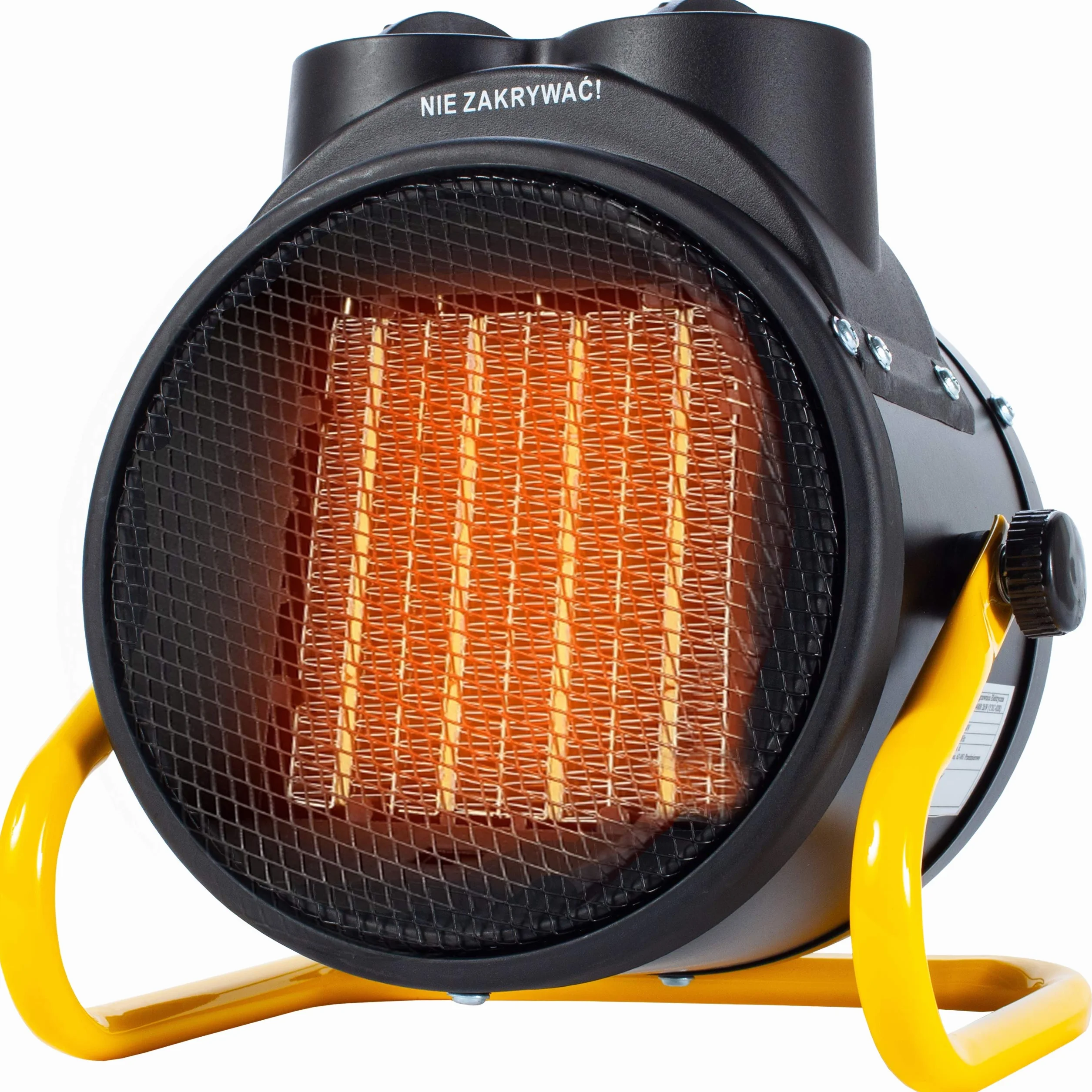 MalTec 5901924219934 Nagrzewnica Elektryczna INFERNO4000 | Grzejnik Elektryczny | Farelka | Regulacja Wentylatora | Termostat | Ceramiczne Elementy | Uchwyt | Duża Moc 2kW