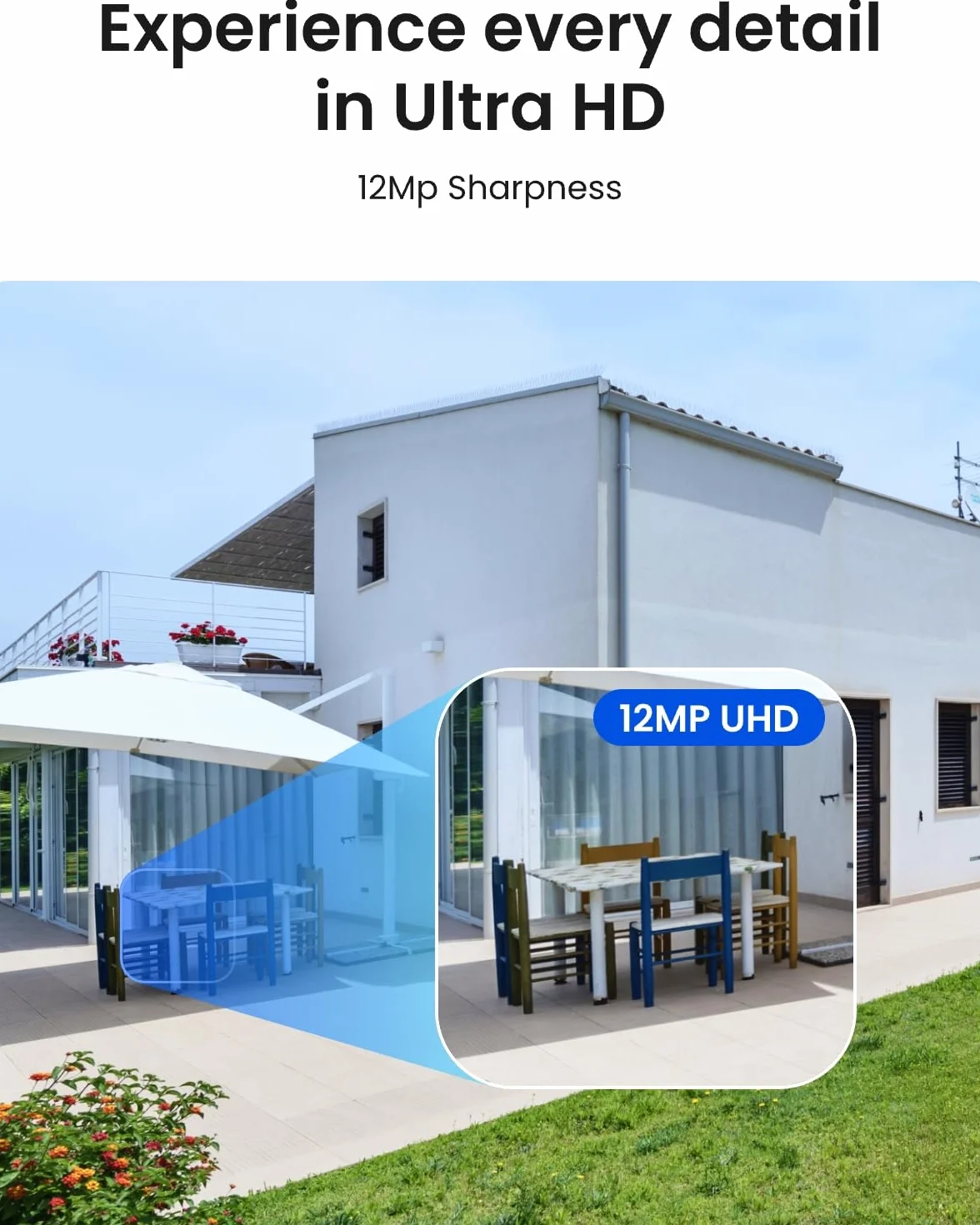 Reolink 12MP System kamer zewnętrznych PoE, H.265 8CH NVR, rejestracja ciągła 2TB HDD, Kamery bezpieczeństwa 4X Dome IP z detekcją osób/pojazdów, 2-kierunkową komunikacją, światłem, RLK8-1200D4-A