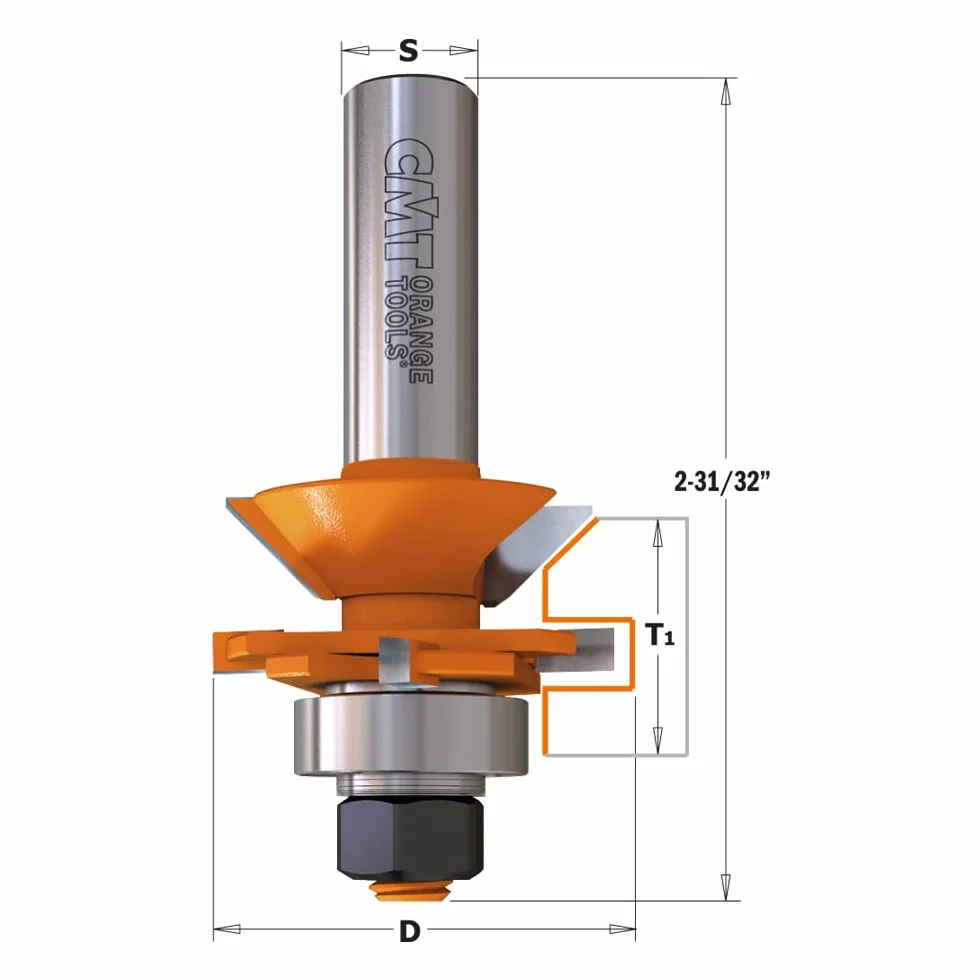 CMT Orange Tools 955.506.11 - Frez do uszczelek hm s 12