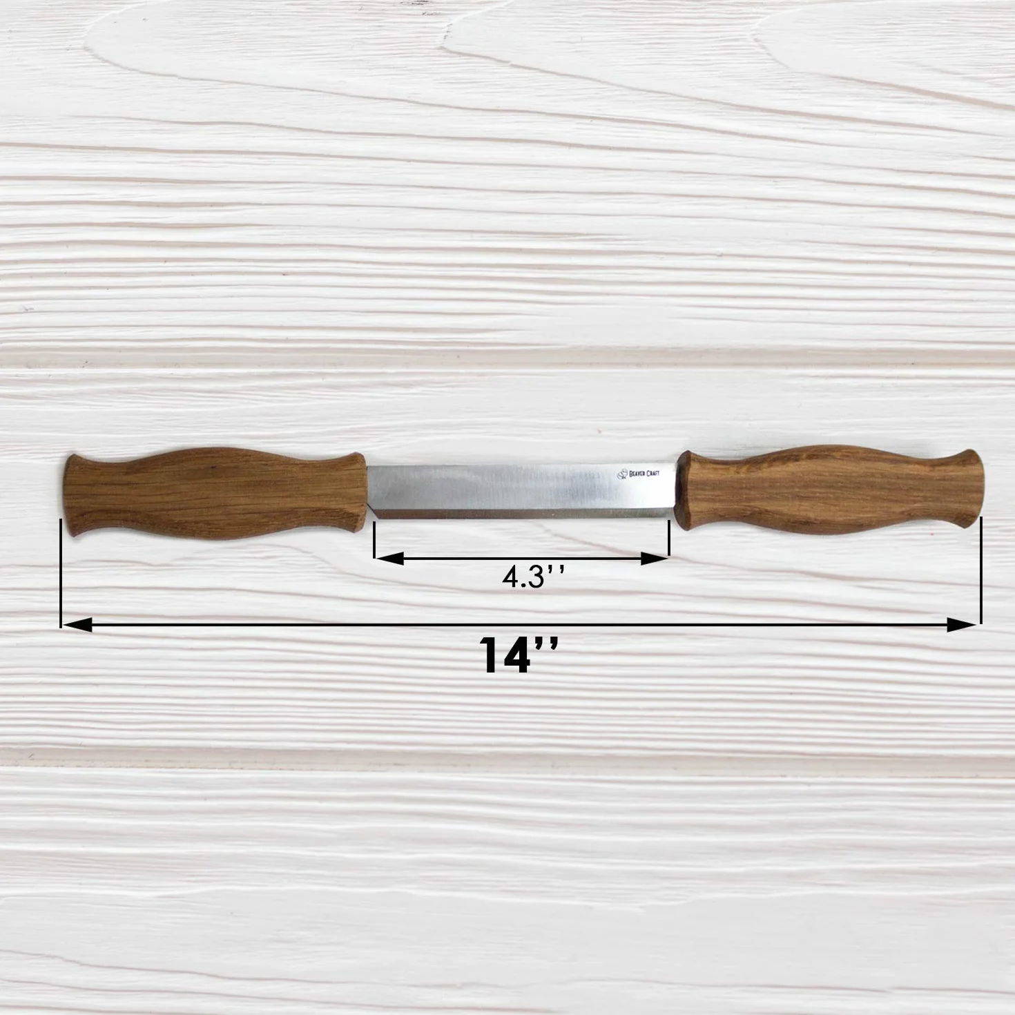BeaverCraft nóż do strugania DK1-4,3" z prostym ostrzem, narzędzia do rzeźbienia w drewnie, narzędzie ręczne do obróbki drewna, nóż do strugania w drewnie