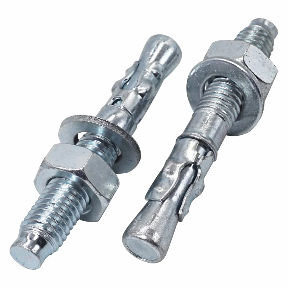 SKIR'CO Kotwy klinowe M10 x 70 mm, metalowe kołki, kotwa śrubowa, mocowanie do betonu