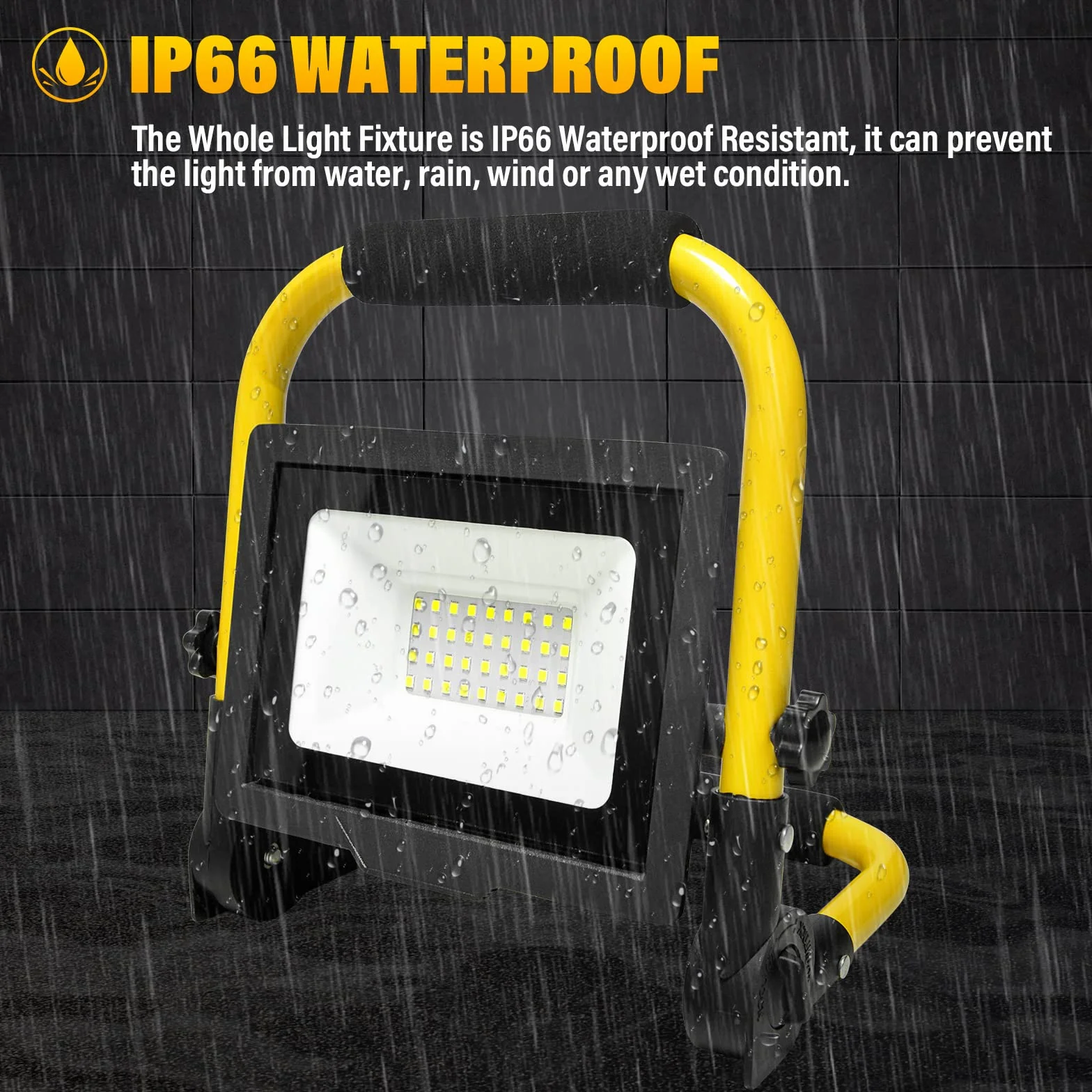 Willpower Reflektor zewnętrzny LED 1 szt., 30 W, 3000 LM, oświetlenie LED na patio, do ogrodu, garażu, wejścia, fabryki, na taras