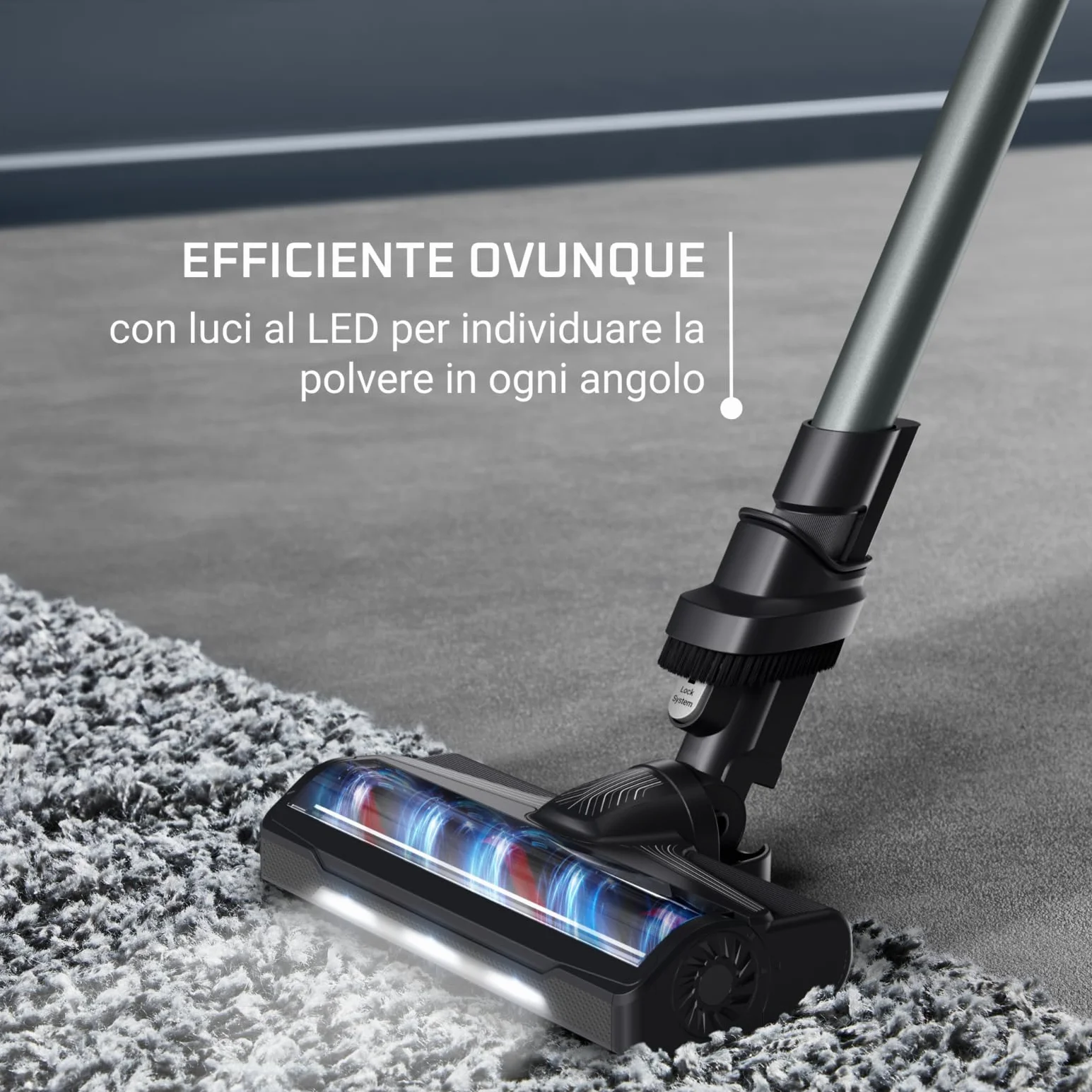 Rowenta RH6A33 X-PERT 7.60 Bezprzewodowy odkurzacz pionowy 140 W, podświetlacz LED, czyszczenie wszystkich powierzchni, szczotka do sof, ultralekki, długi czas pracy,