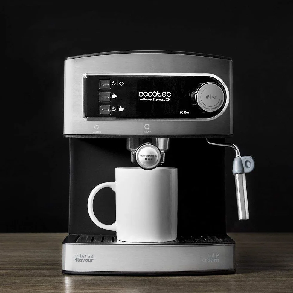 Cecotec Espresso 20 Ekspres do Kawy, Srebrny