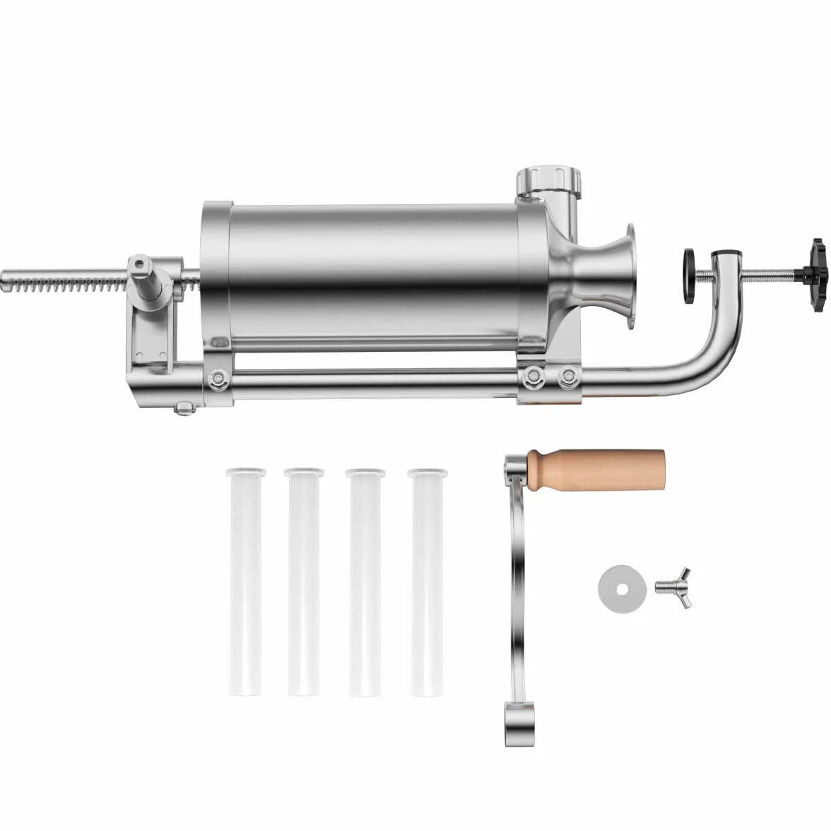 COSTWAY Maszynka do kiełbas z 4 rurkami do napełniania ze stali nierdzewnej 1,5 kg