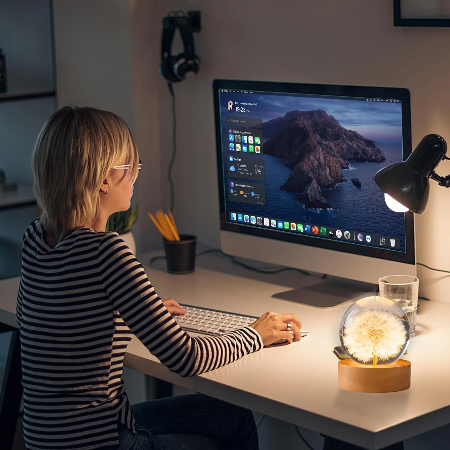 GOMETY Drewniana podstawa świetlna LED, USB LED do szkła akrylowego, ciepły kolor, drewniana podstawa LED, kwadratowa/okrągła, podstawa wyświetlacza do soczewek kryształowych, szkła, akrylu,