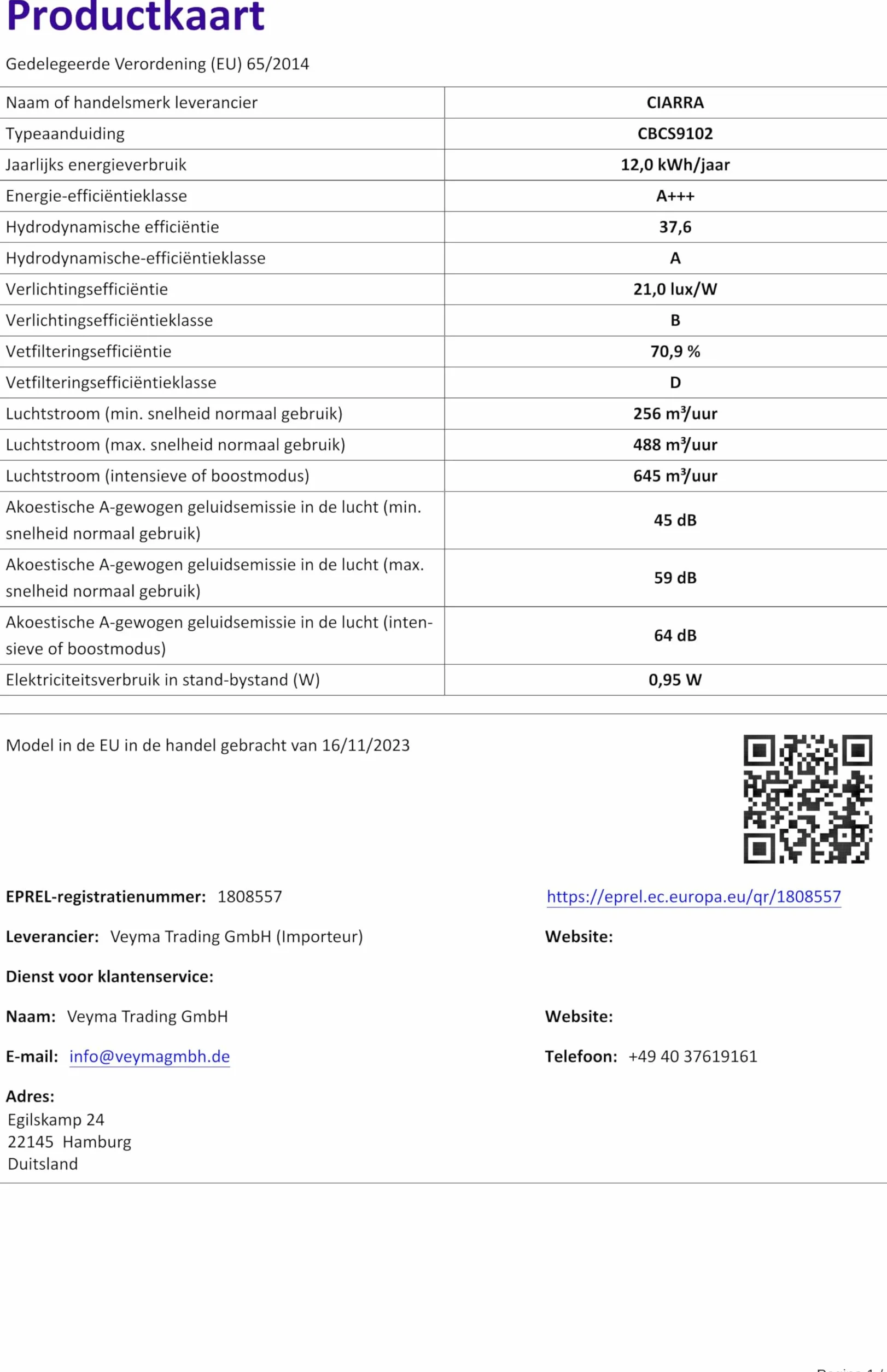 CIARRA CBCS9102 okap kuchenny 90 cm 650 m³/h - wydajność klasy A++ - 4 prędkości - funkcja Boost - cichy okap kuchenny - sterowanie dotykowe - ściemnialna dioda LED - okap ścienny ze stali nierdzewnej