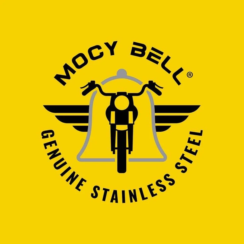MOCY BELL - Dzwoneczek motocyklowy Orzeł USA MOCY BELL Stal nierdzewna Czarny