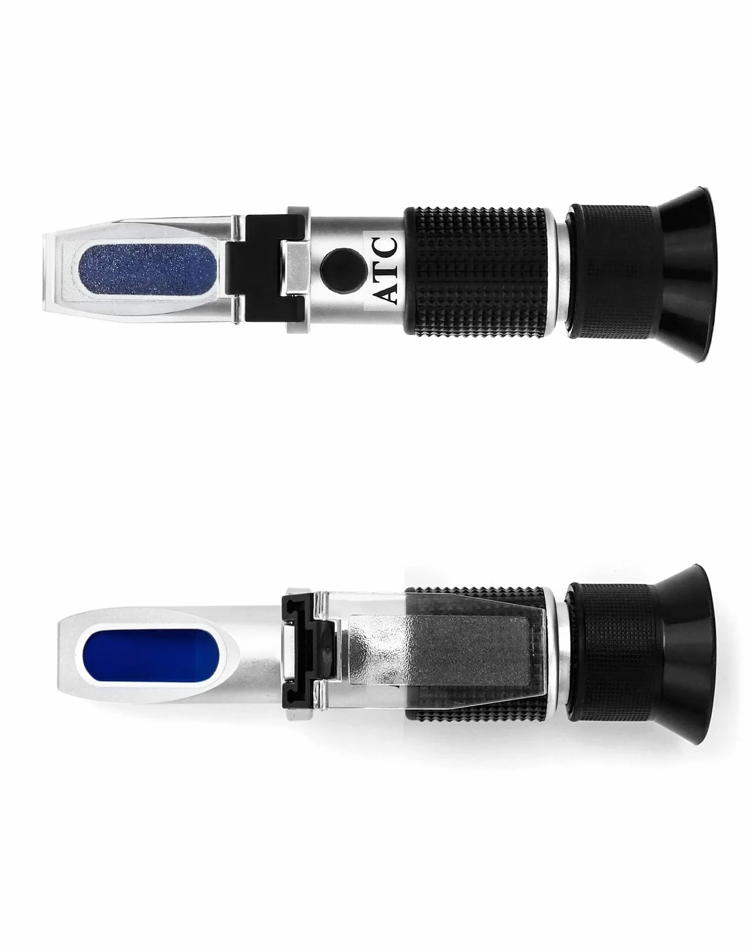 QWORK® Refraktometr pszczelarski, z automatyczną kompensacją temperatury, Brix 0-80%, ręczny refraktometr do miodu, mleka skondensowanego, olejów roślinnych, syropu z melasy itp.
