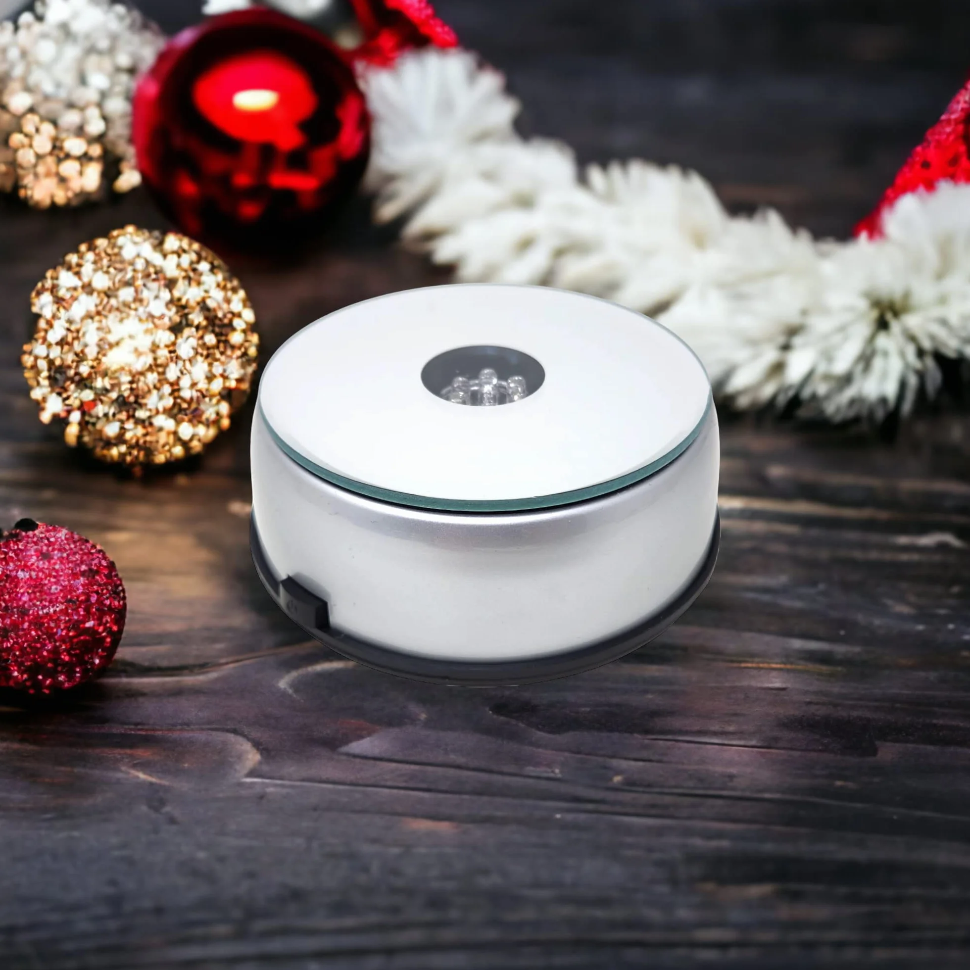 Podstawa z oświetleniem LED do podświetlania szklanych figurek, zmiennymi kolorami z 7 diod LED