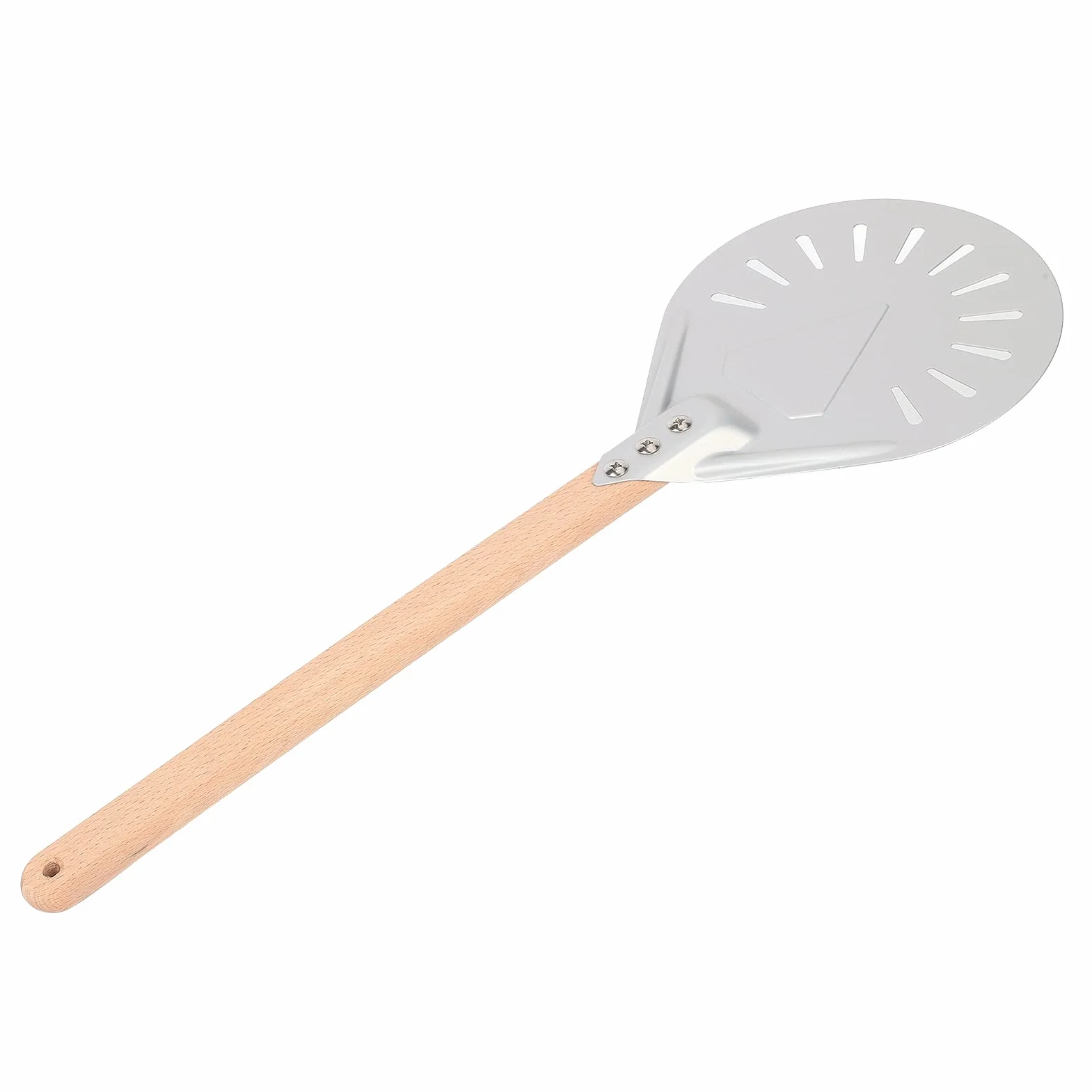Aluminium Aluminiowe Pizza Pizza Łopata z Zdejmowanym Drewnem, łatwa w Użyciu dla Profesjonalistów, świetne (9-calowa łopata pizzy (z 41 cm płaskim)