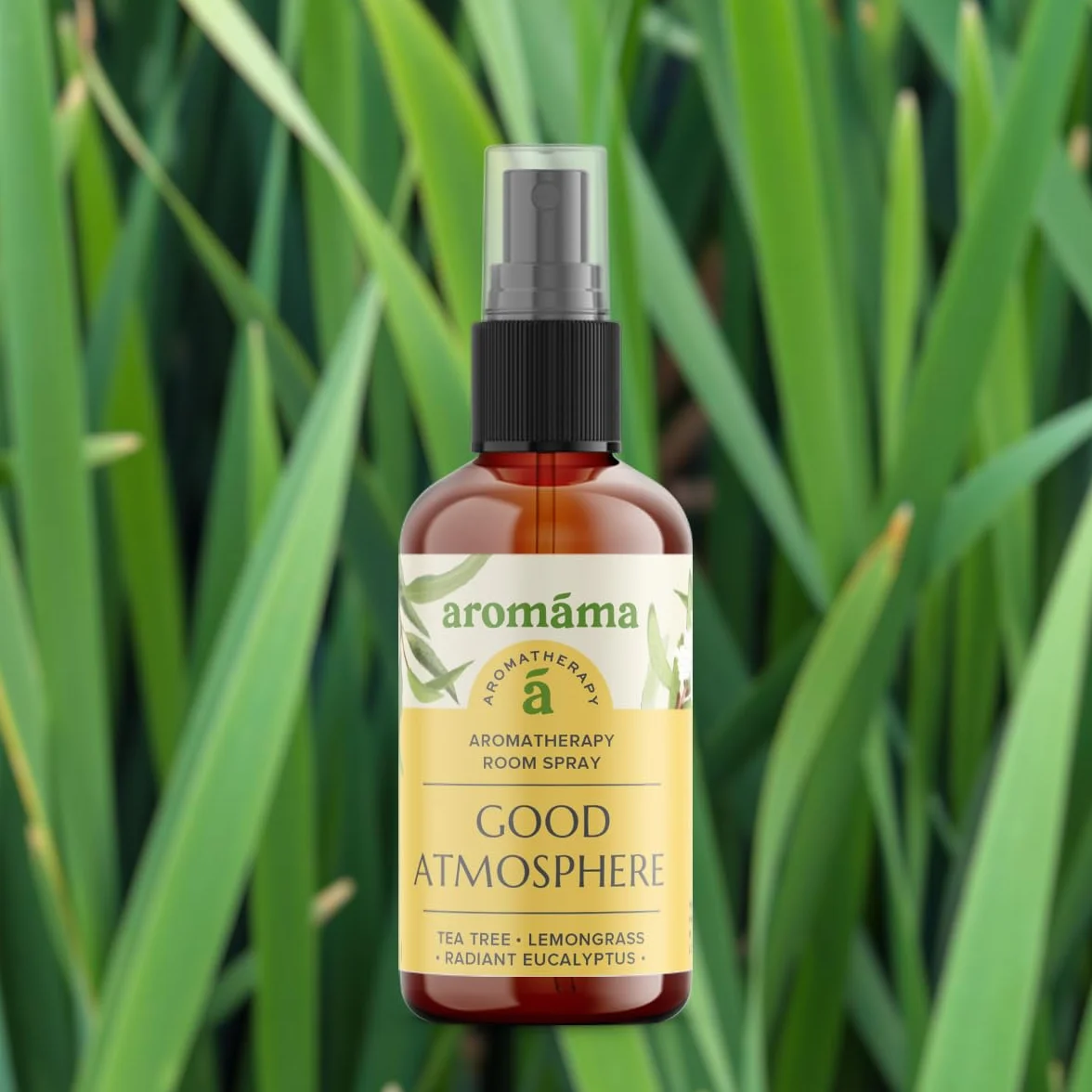 aromáma Good Atmosphere Aromaterapy Room Spray naturalny spray do pomieszczeń z drzewem herbacianym eukaliptusem i trawą cytrynową