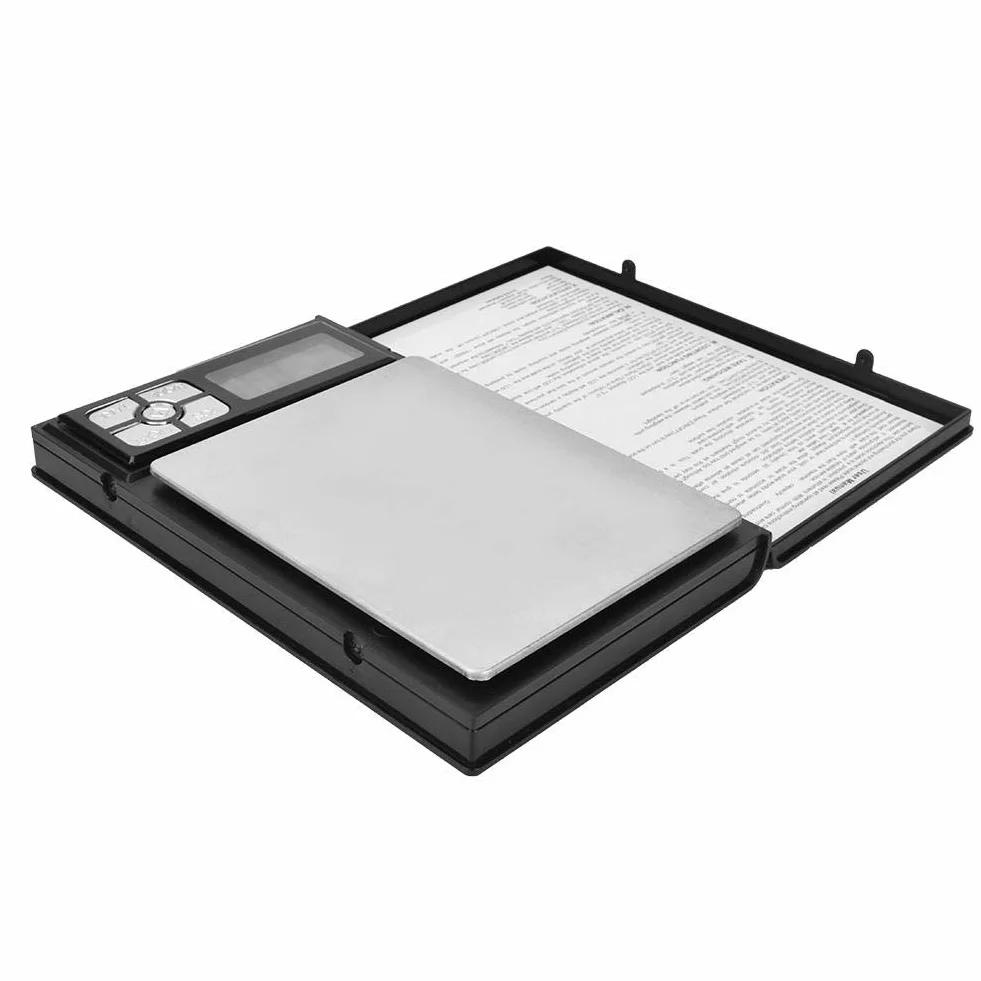 Cyfrowe wagi kieszonkowe 2000g Pojemność Ekran LCD Kamienie szlachetne i wagi jubilerskie Kuchenne wagi laboratoryjne (bez baterii)