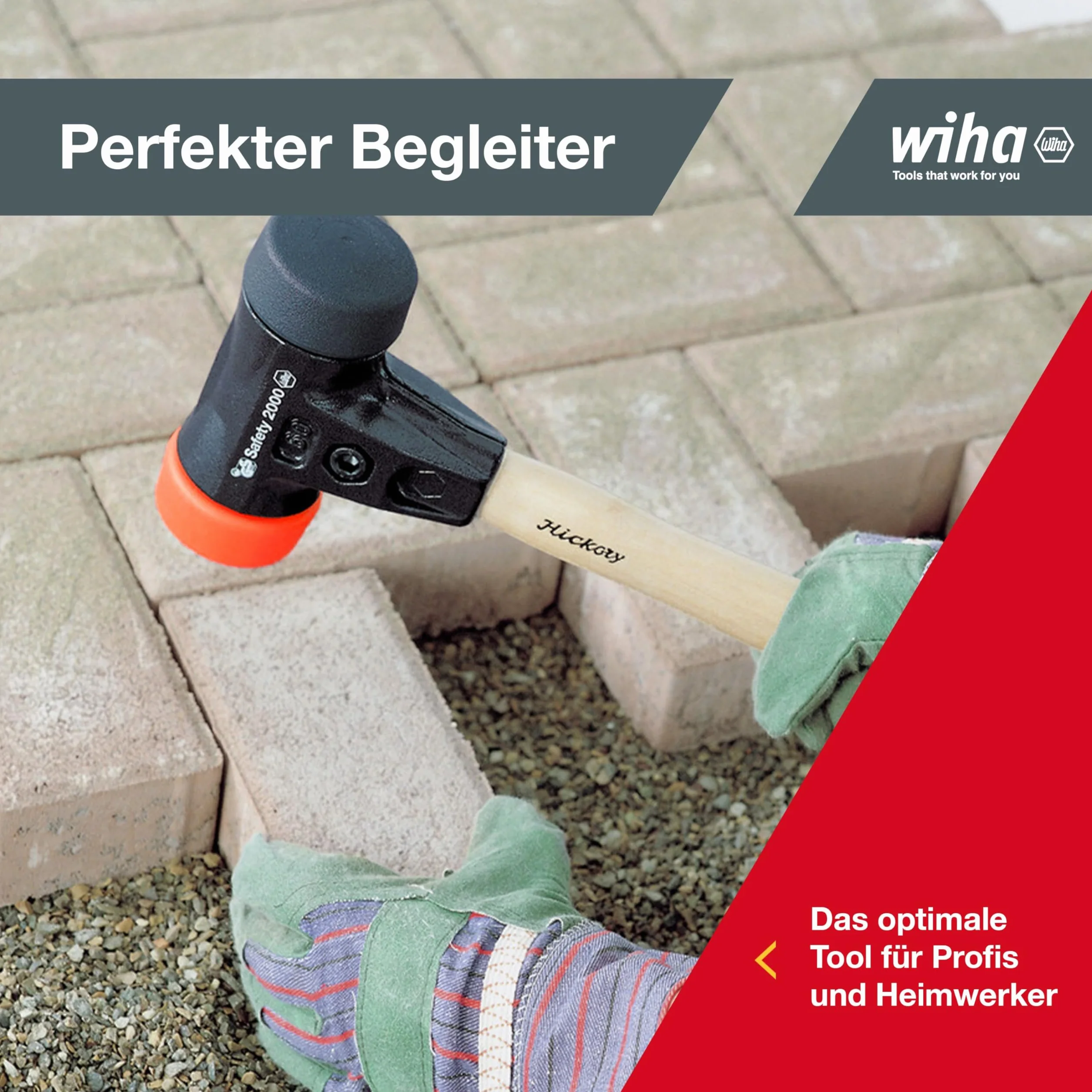 Wiha Safety 83238030 Młotek, Czarny/Pomarańczowy, 30 mm