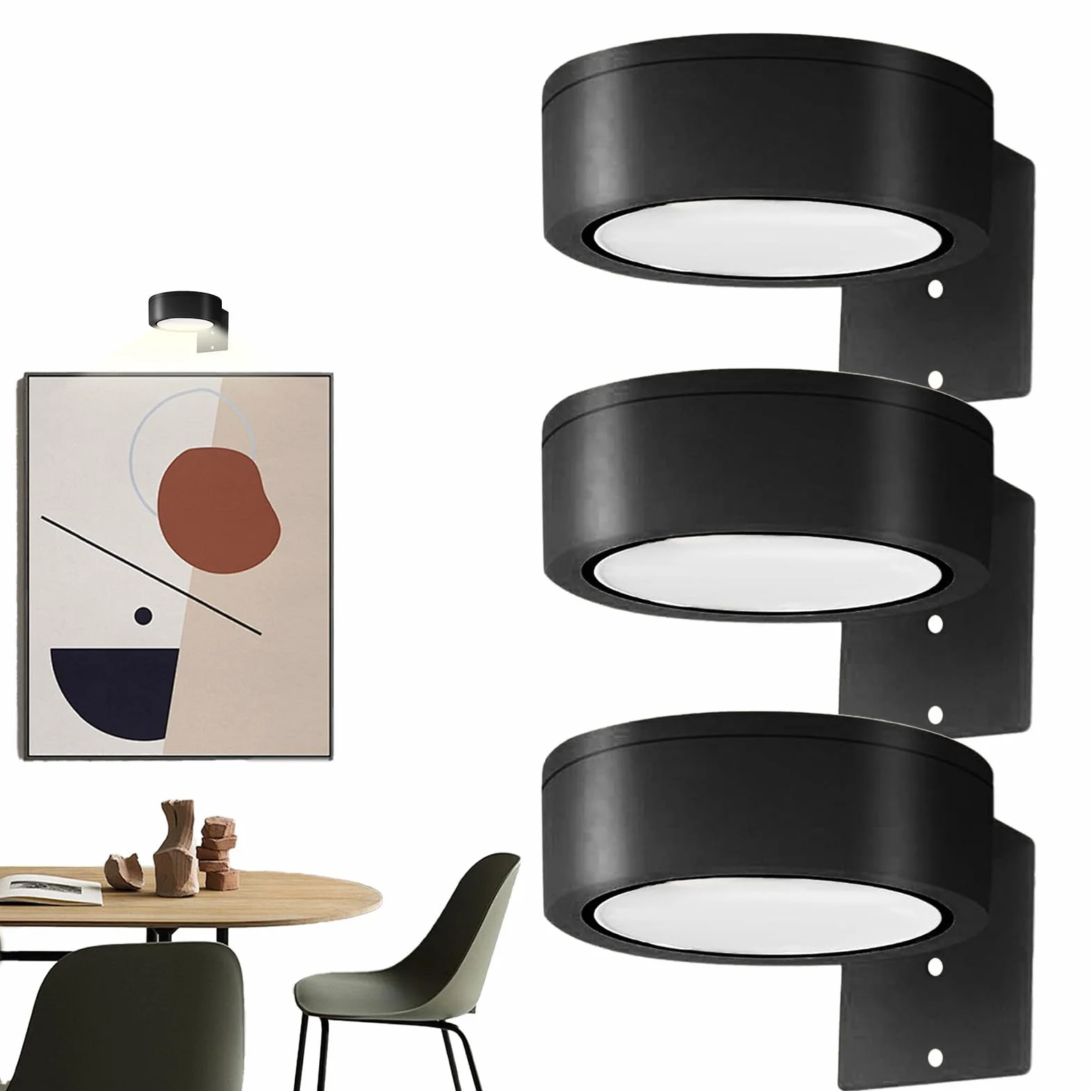 Wall Picture Lights, Dimmable Wireless Picture Wall Light With Remote Control, Cordless RGB Lighting, Ideal For Home LivingRoom, Bedroom, Dining Room Decor